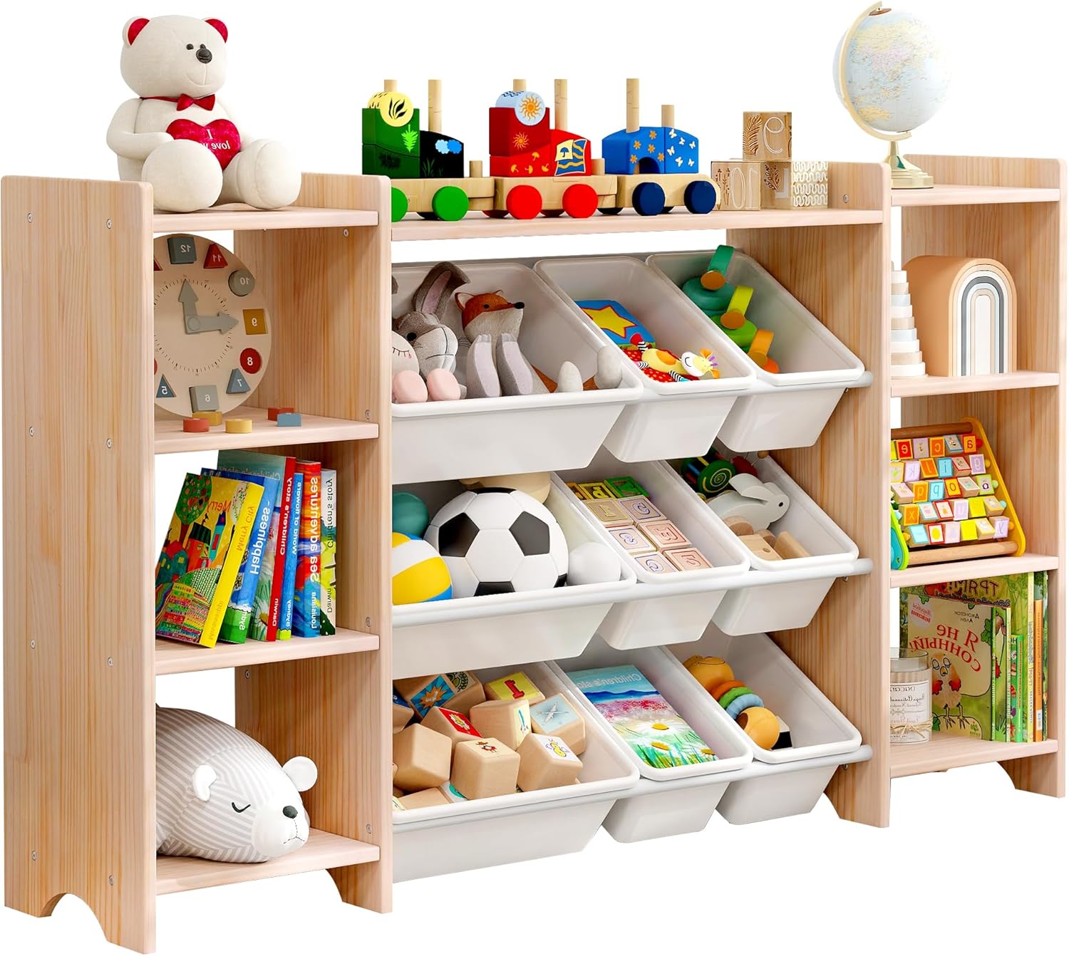 MallBest 4Tier Kids' Toy Storage Organizer Shelf 100