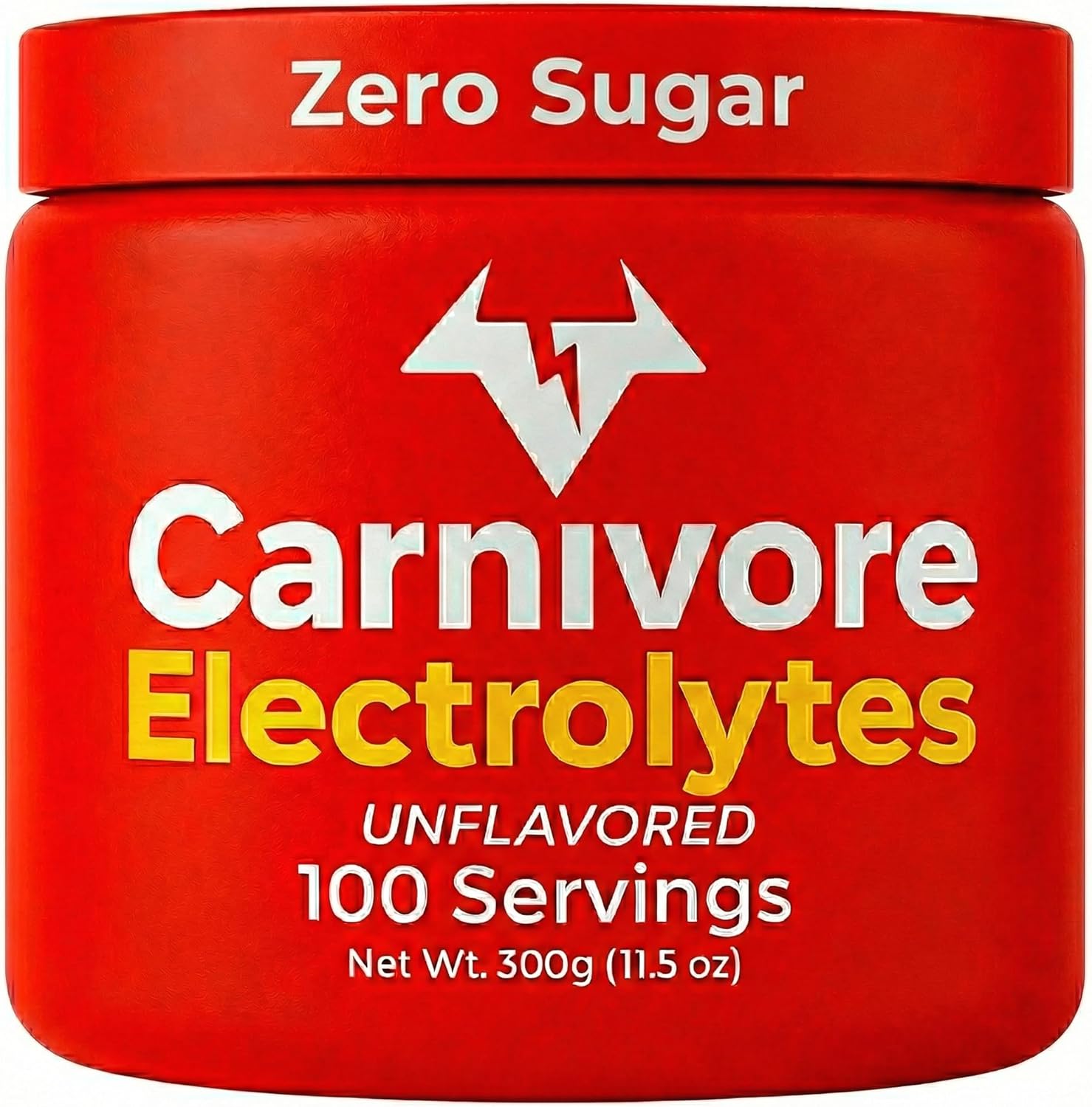 Carnivore Electrolytes Powder – 100 servings, Sugar-Free Premium Hydration, No Carbs, Calories, Sweeteners, Colorings, Flavorings or Preservatives. Zero Sugar. Primal Hydration for Active Lifestyles