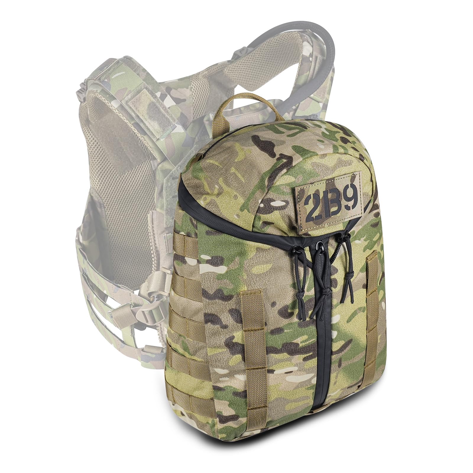 lonlokeTatical Helmet Backpack,Warrior Assault Systems Large Helmet Bag Cargo Molle Head Protection Kit Pack
