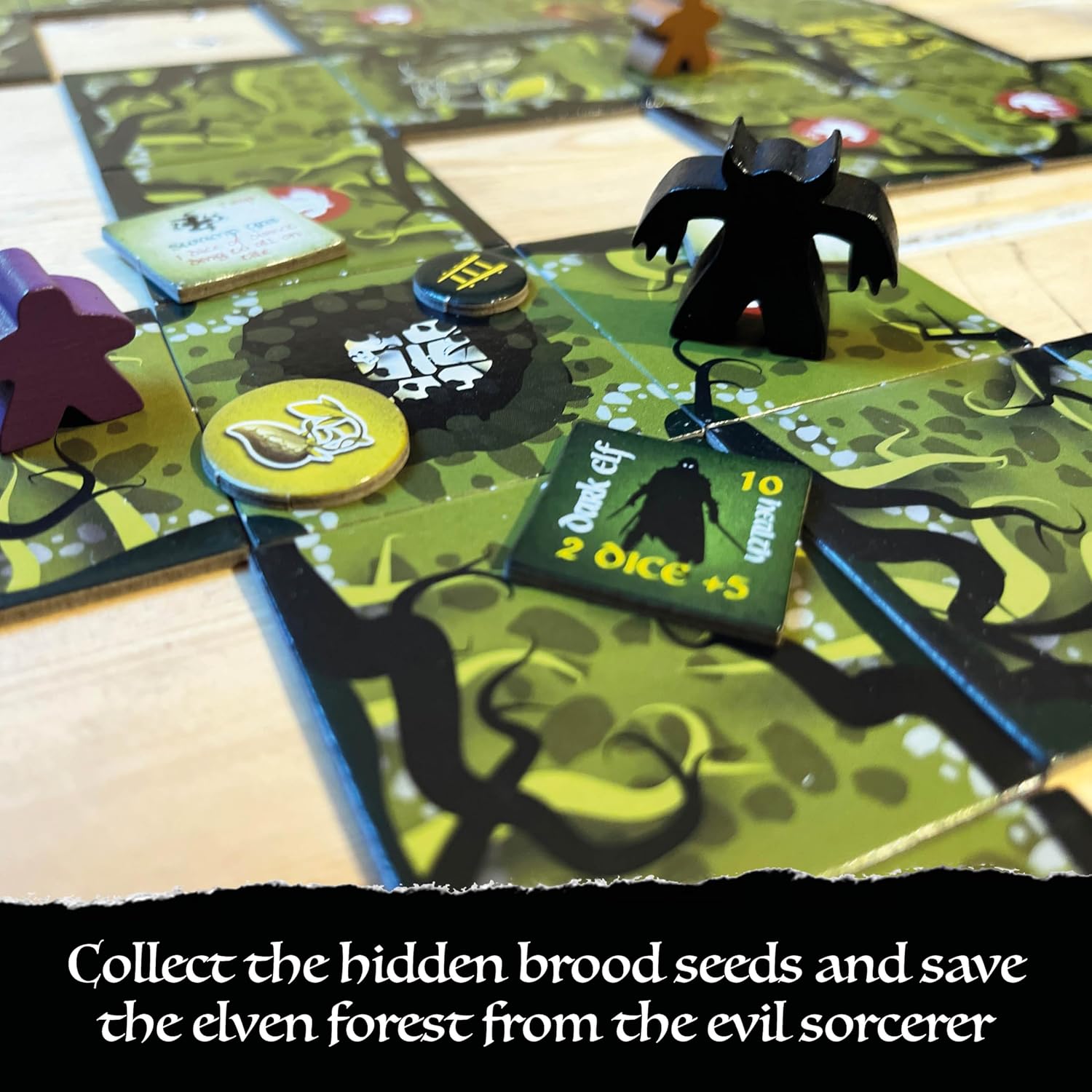 Bag of Dungeon 2: The Cursed Forest | Fantasy Adventure Board Game – Standalone or Expansion | Portable Dungeon Crawler RPG | 1–4 Players | Ages 7+ | Family & Solo Play | Dragon-Themed Tile Game