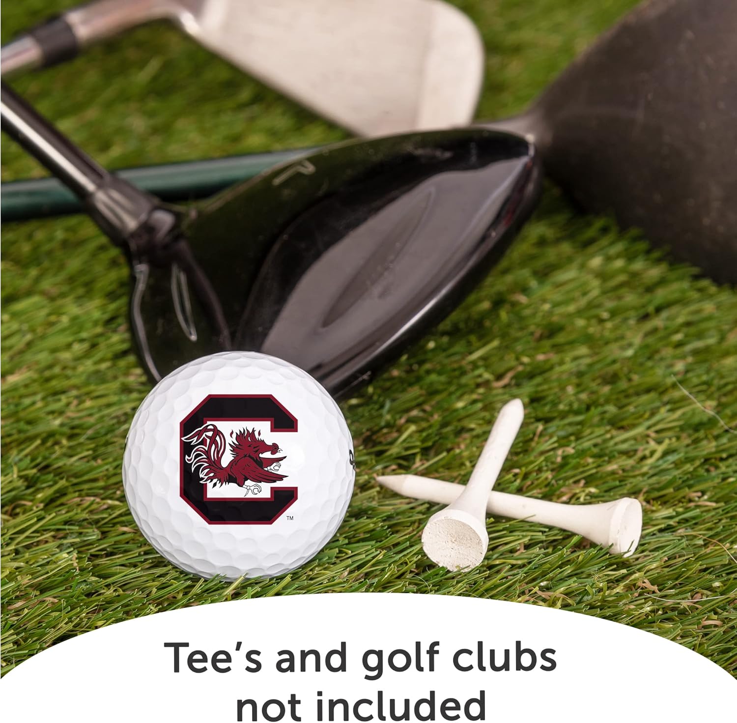 Desert Cactus University of South Carolina Columbia Golf Balls 12 Pack – USC Gamecocks Full Color Dozen – Officially Licensed Sport Team Accessory