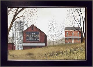 Mail Pouch Barn 1 Black Framed Print Wall Art