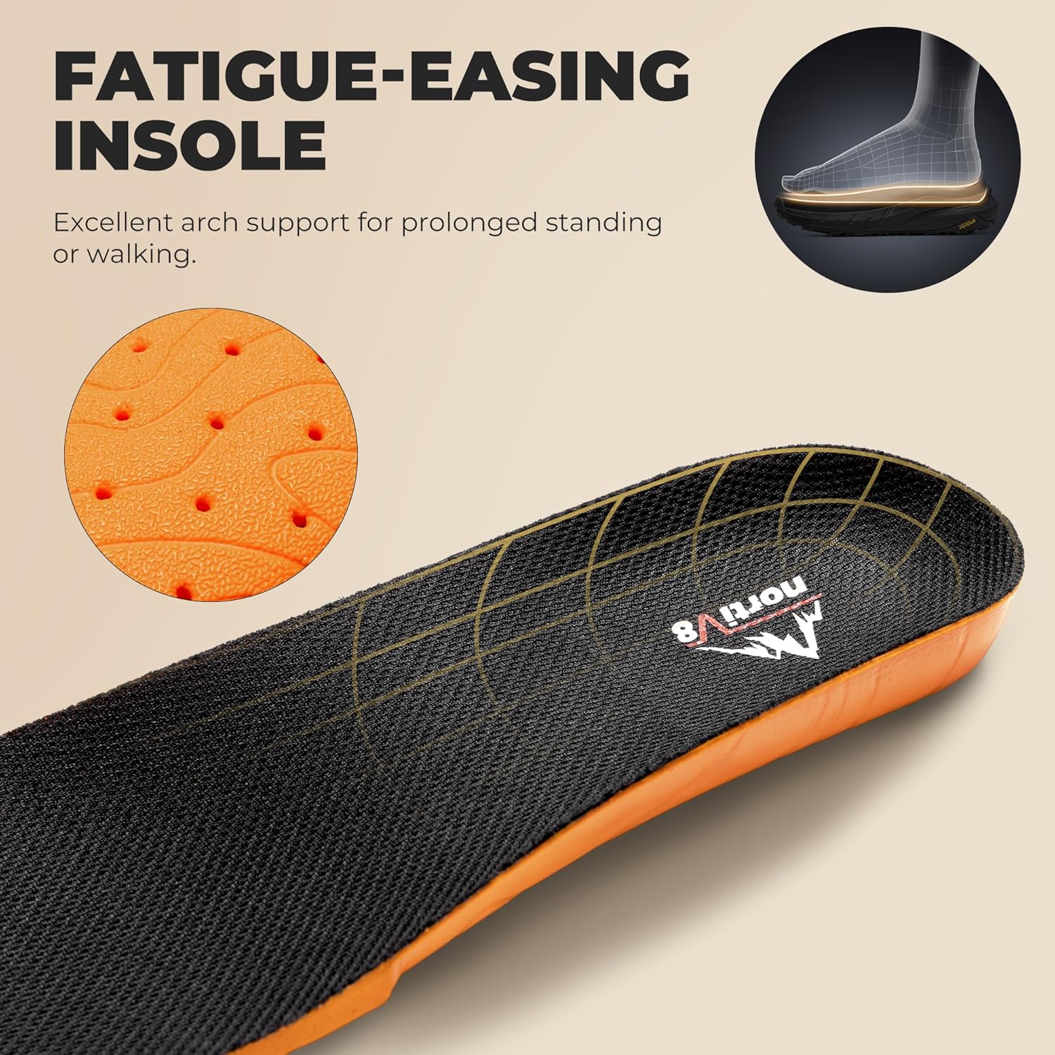 NORTIV 8 Composite Toe Boots for Men Work Boots Anti-Fatigue Waterproof Lightweight Non-Slip ASTM F2412-24 for Warehouse Construction DriftShield-nano - Image 7