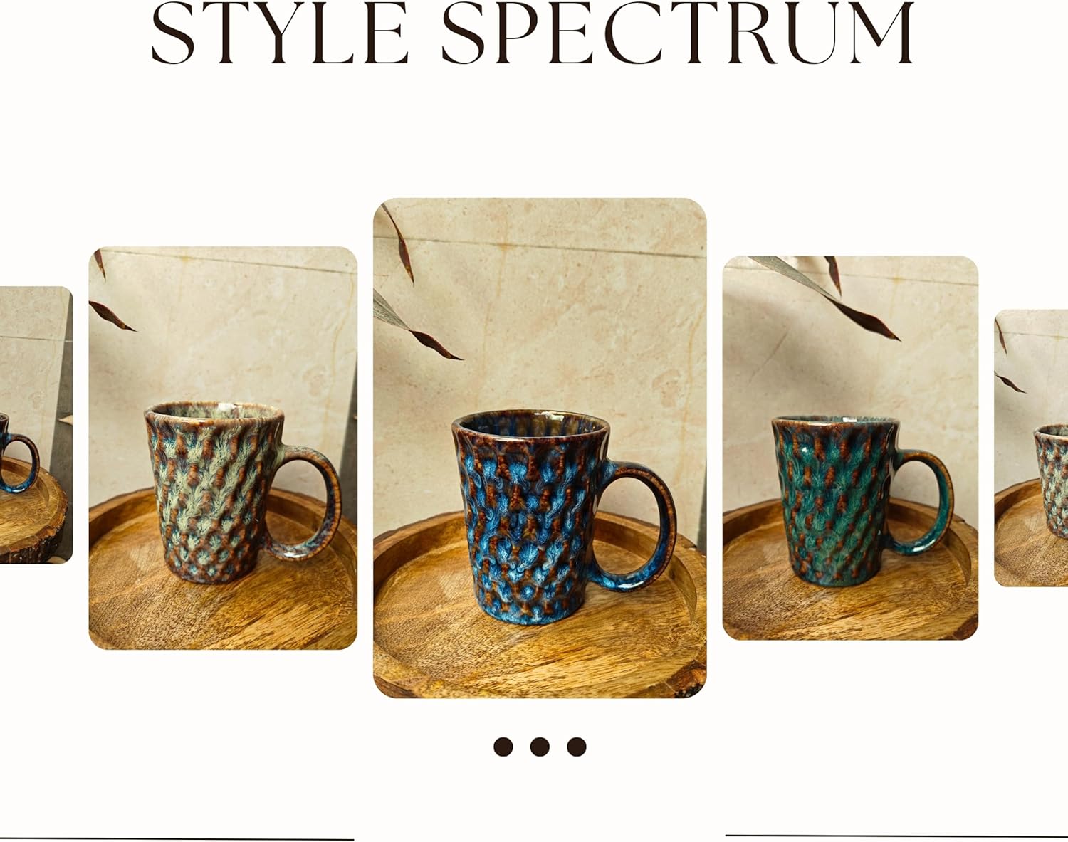 Ceramic Coffee Mug 12 oz, Reactive Glaze Stoneware Cup with Textured Grip, Lead-Free Microwave & Dishwasher Safe Mug for Coffee, Tea, Latte, Hot Cocoa, Office & Home Gift (Sage -2 Pack)