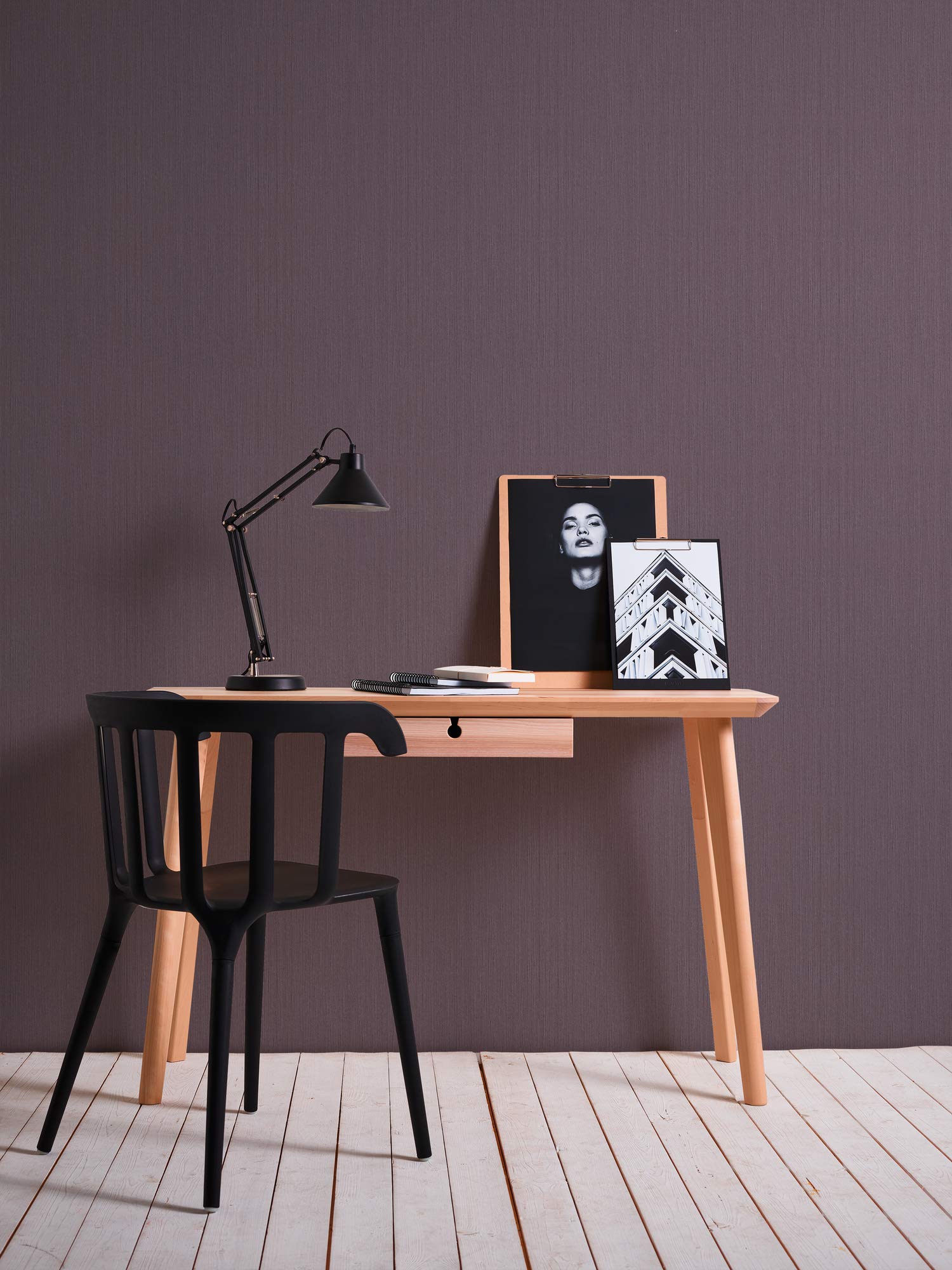 Architects Paper Tapeta tekstylna Tessuto tapeta Uni 10,05 m x 0,53 m liliowa Made in Germany 965110 9651-10