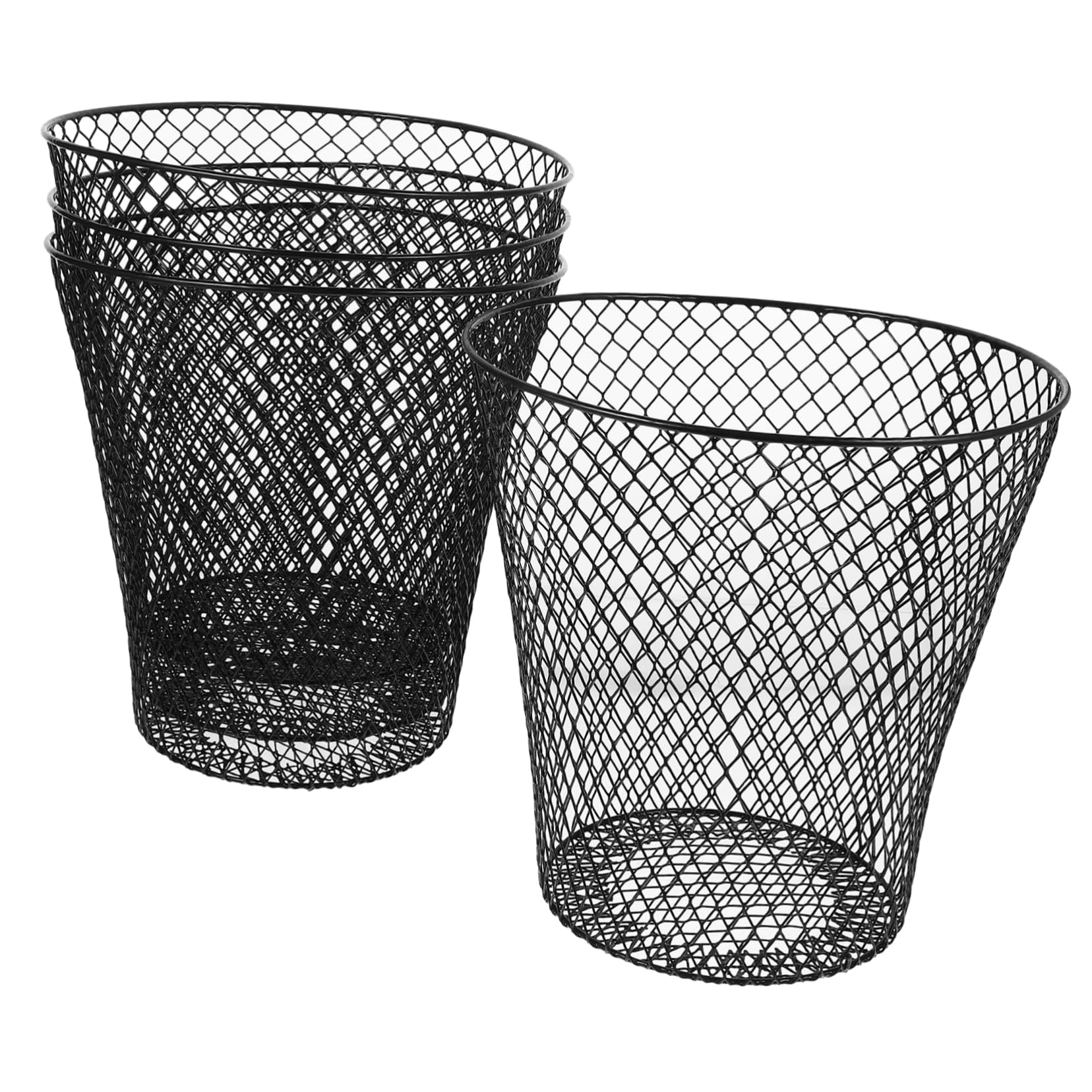Yardwe Set 4 Pezzi Copertura per Piante in Ferro Nero, Gabbia Protettiva Robusta per Piante Massima Penetrazione della Luce, per Giardino e Orto