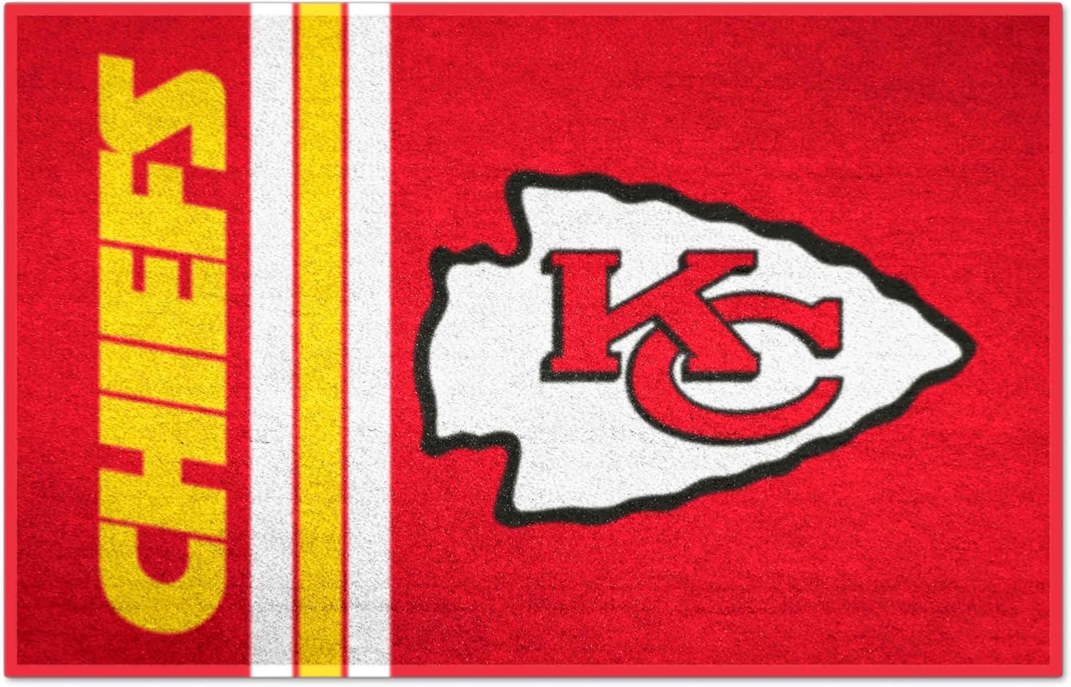 FANMATS 8225 Kansas City Chiefs Starter Mat Accent Rug - 19in. x 30in. | Sports Fan Home Decor Rug and Tailgating Mat Uniform Design