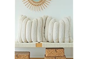 JoJuSis Pack of 2 Faux Fur Plush Decorative Throw Pillow Covers