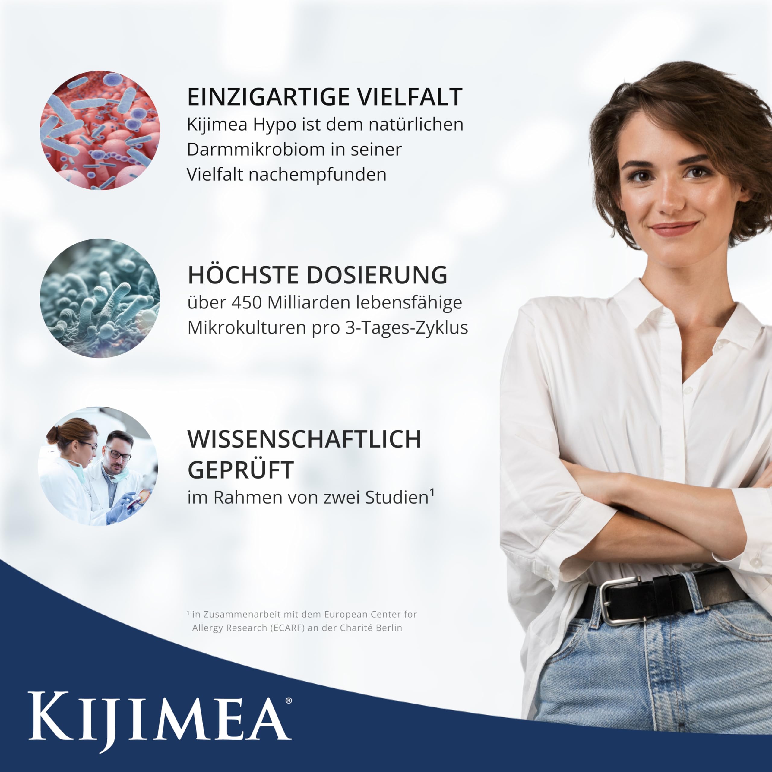Kijimea® HYPO (ehem. K53) – Hochdosierte Komposition aus 53 aufeinander abgestimmten Bakterienstämmen, die auch in der natürlichen Darmflora vorkommen | Wissenschaftlich geprüft | 9 Kapseln