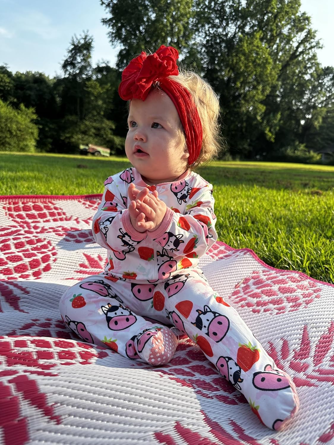 UNIFACO Baby Girls Boys Footed Pajamas One-Piece Sleeper Snug Fit Sleep and Play Zip Front Footie Romper 0-12 Month - Image 5