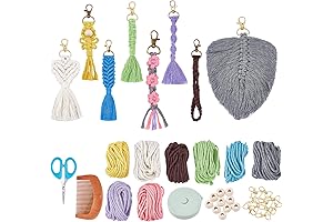 Macrame Kit for Kids: Cultivating Creativity with 8 Diverse Keychain Projects