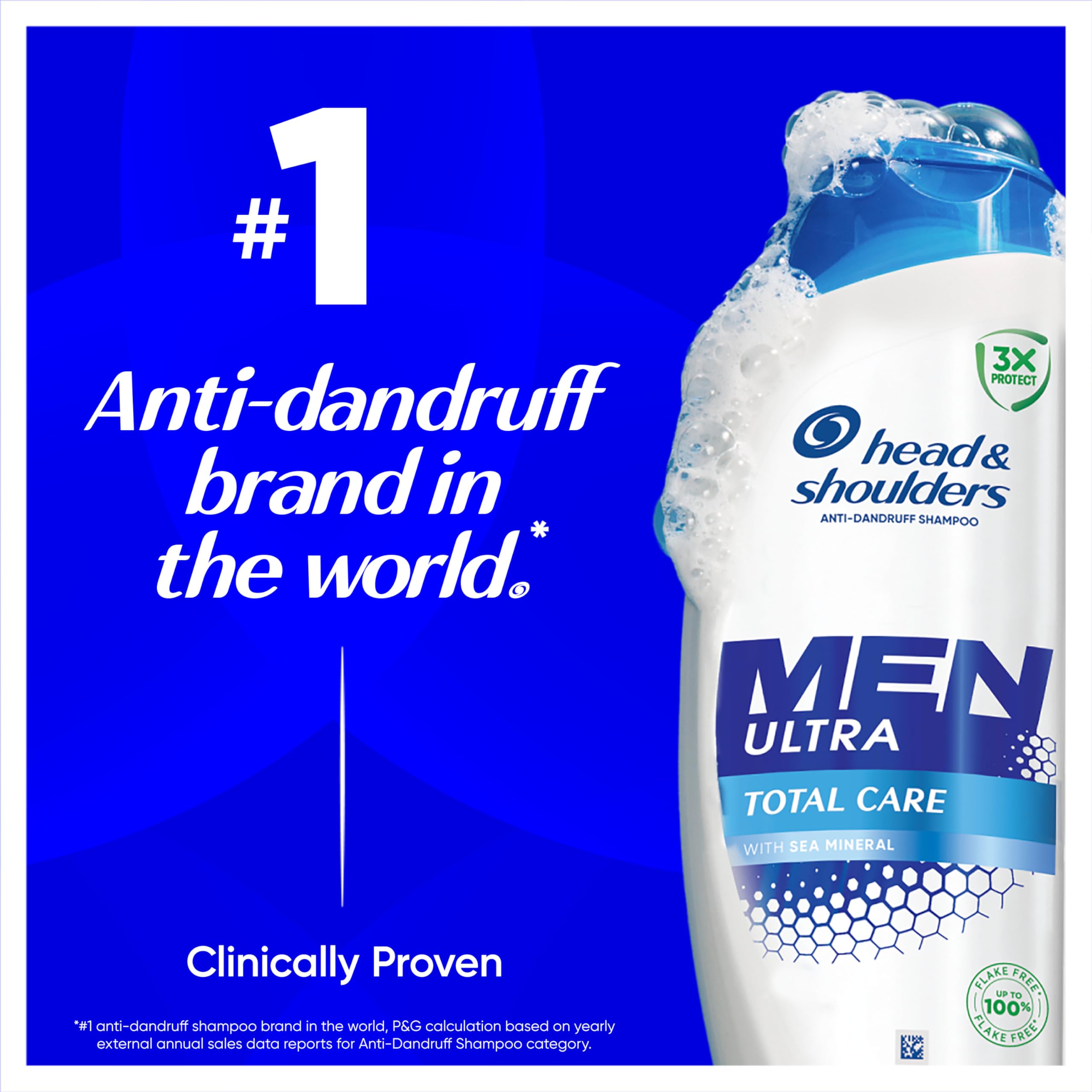 Head & Shoulders Men Ultra Total Care Anti-Dandruff Shampoo 625ml. Works against Dandruff - Image 2