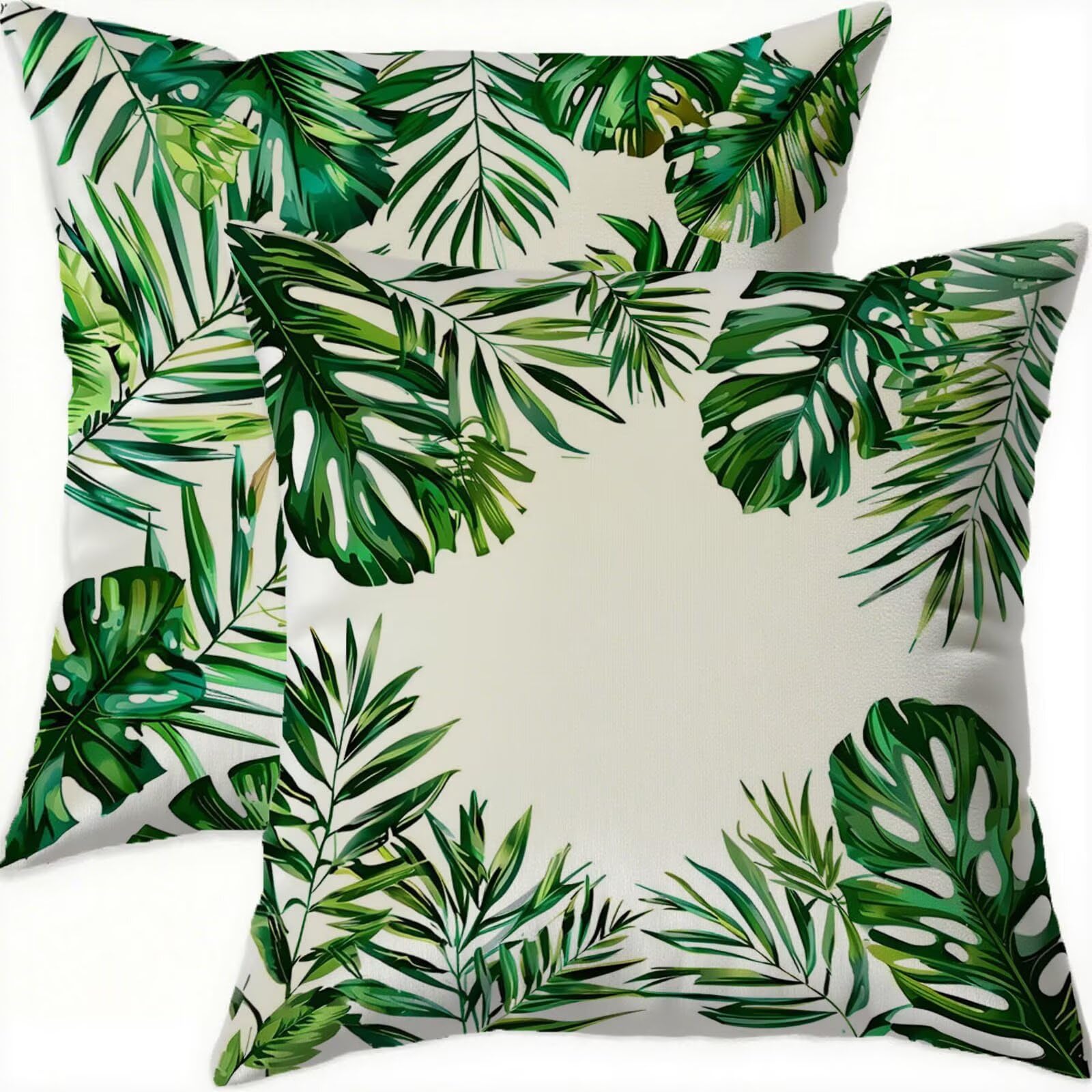 Housse coussin 70x70cm en velours premium double face vert