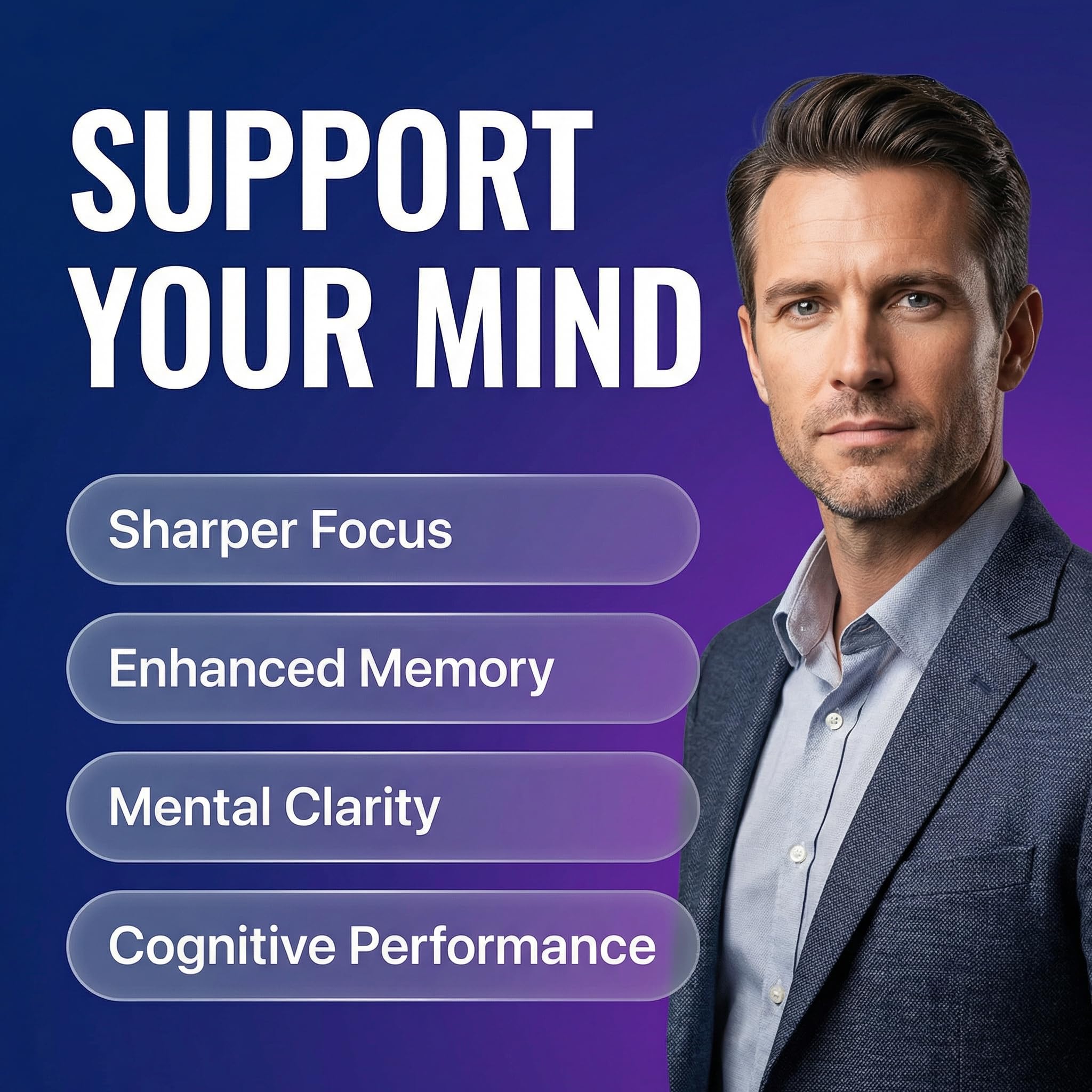 Alpha GPC 600mg Supplement | L Theanine Nootropic Brain Supplement with Bacopa Monnieri Lions Mane Resveratrol Ginkgo Biloba Huperzine A – Focus Memory Cognitive Support – 60 Vegetarian Capsules — Amazon image 2