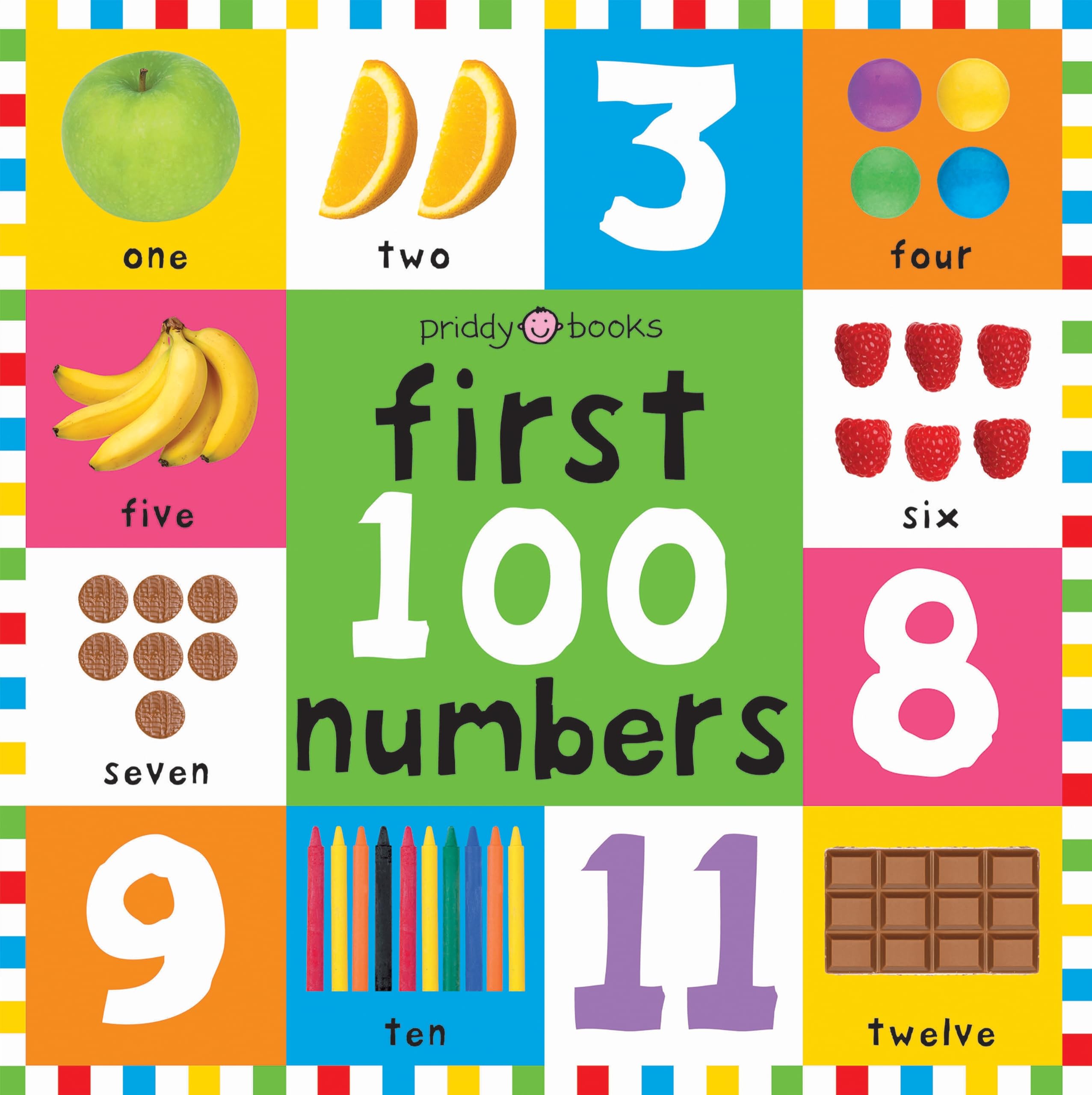 First 100 Numbers: First 100 Board Book (First 100 Board Books) Hardcover – 15 Mar. 2021