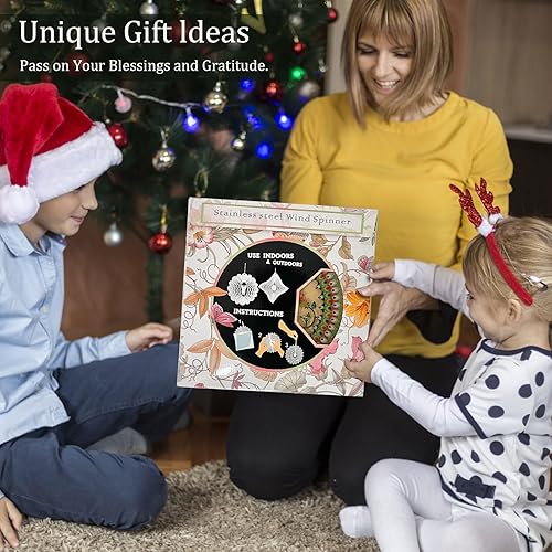 Miniatura 3 de Molinillos de viento para exteriores, regalo de mariposa para mujeresmadreunisexNavidad, 12 pulgadas, acero inoxidable 3D, molinillo de viento