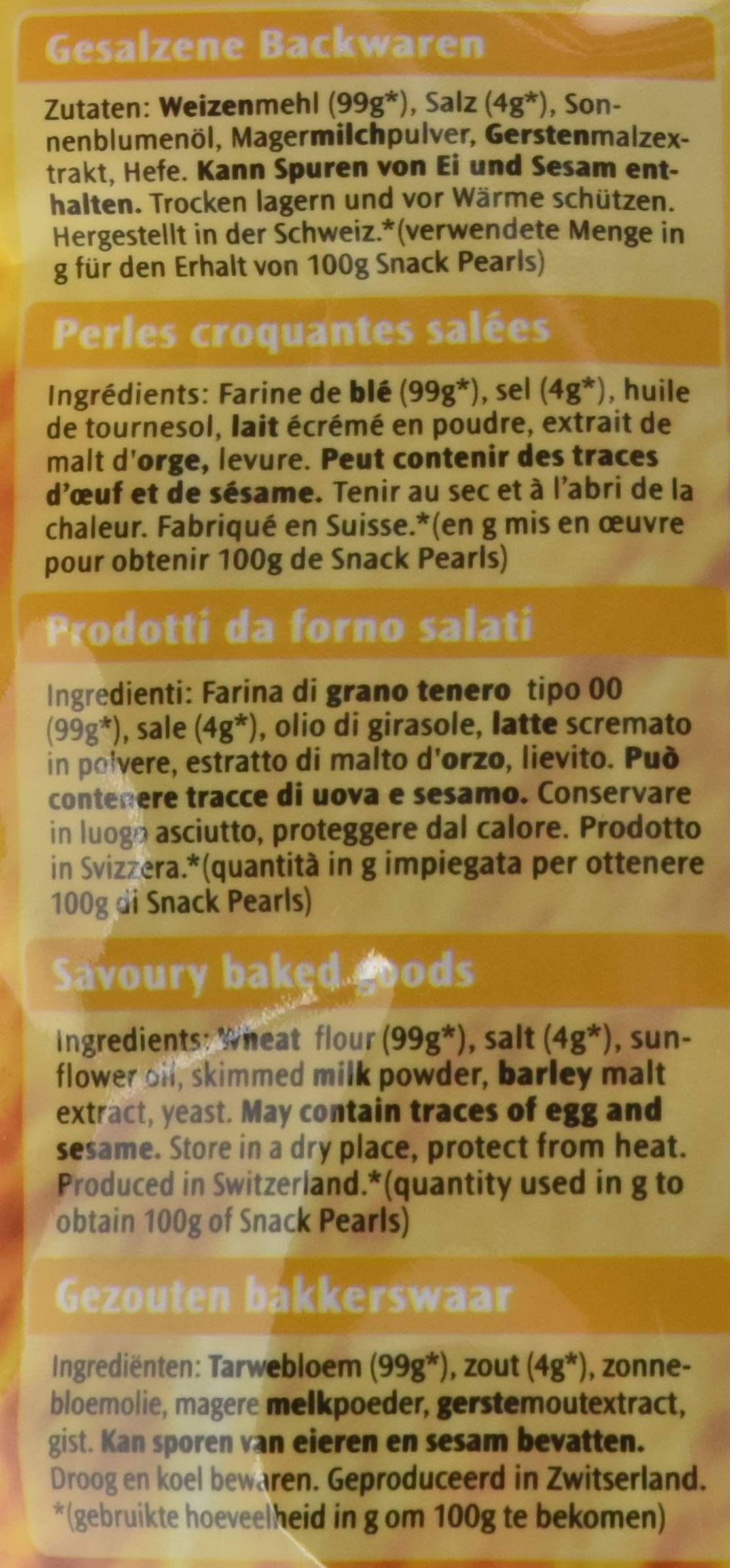 Roland Snack Pearls gesalzen 100 g, 12er Pack (12 x 100 g)