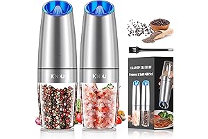 Gravity Electric Salt and Pepper Grinder Set: Your Culinary Companion for Effortless Seasoning