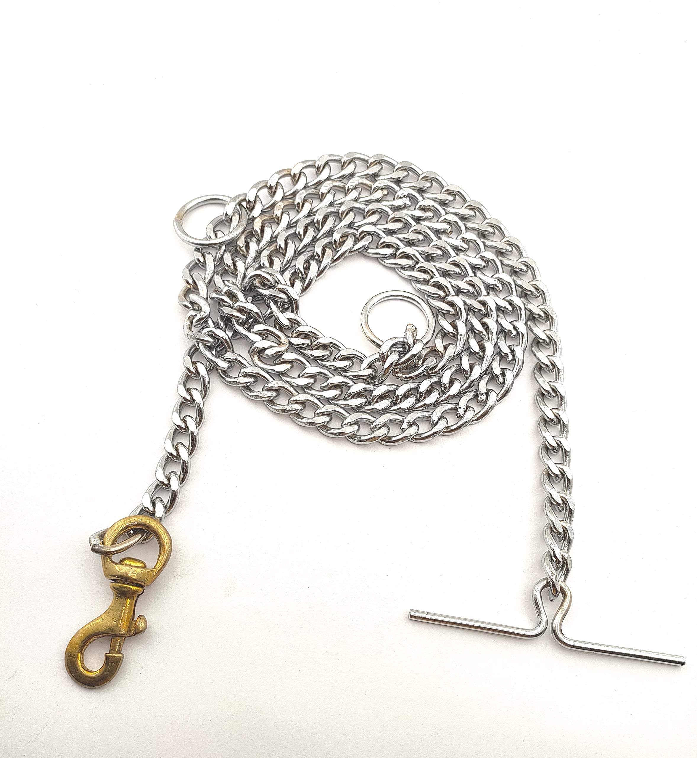 Woofy Metal Fancy Leash Heavy Duty Dog Chain with Brass Hook for Medium Dogs Durable Chain Grinder (B09Z9LZQR5) Amazon Price History, Amazon Price Tracker