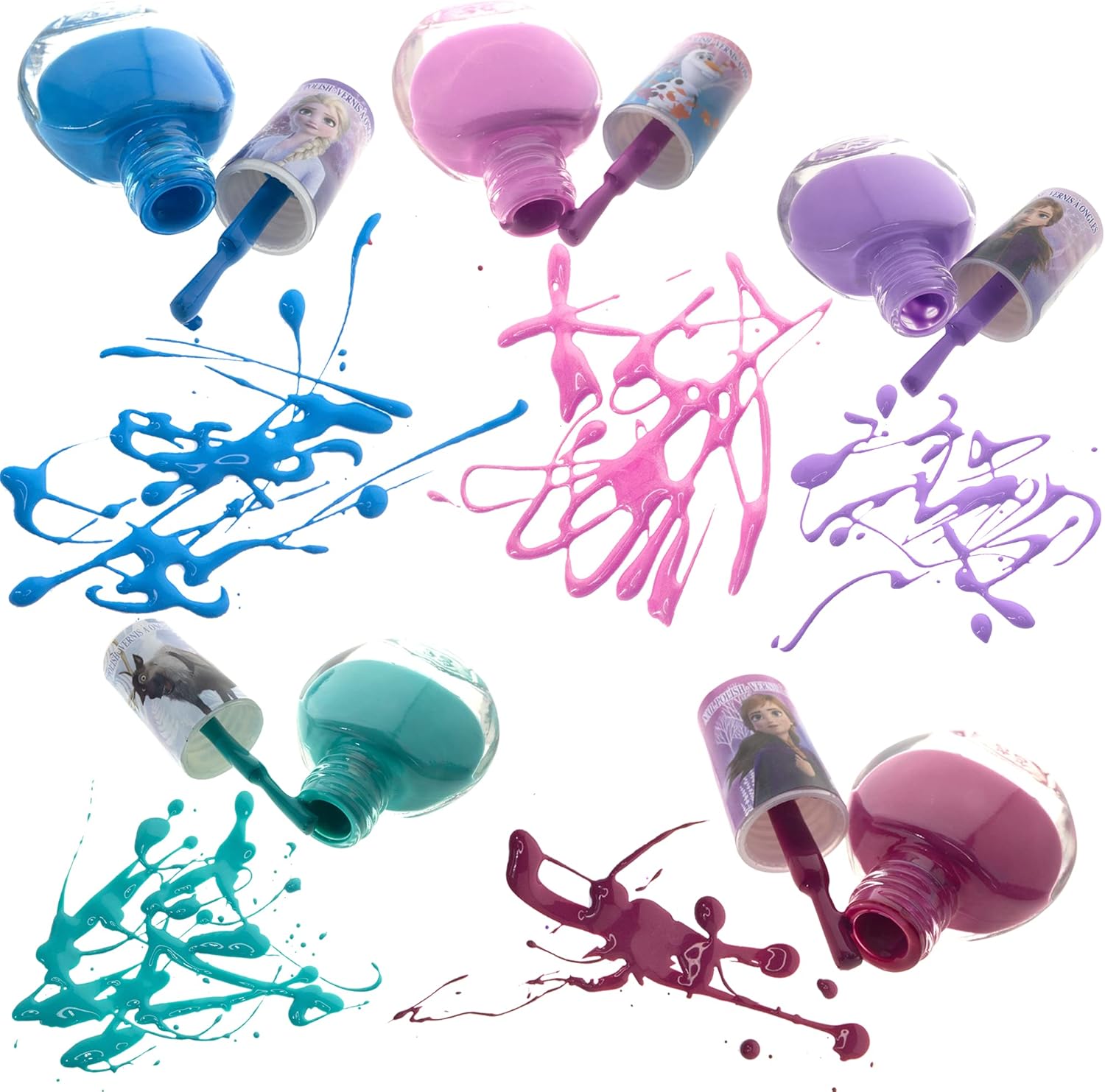 Disney Frozen 2 - Townley Girl Super Sparkly Cosmetic Makeup Set for Girls with Lip Gloss Nail Polish Nail Stickers - 11 Pcs|Perfect for Parties Sleepovers Makeovers| Birthday Gift for Girls 3 Yrs+ : Toys & Games