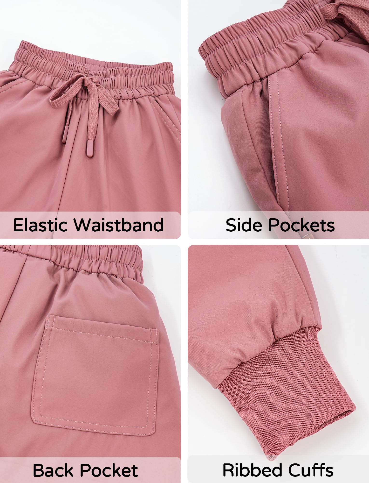SEAUR Pantalons de Ski pour Enfants Pantalon en Duvet Chaud Ultra Garçons Filles Pantalons de Neige pour Enfant Unisexe Hiver