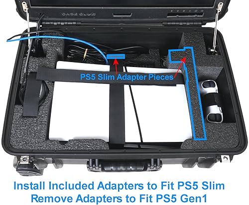 Miniatura 4 de Case Club Playstation 5 Pro Portable Gaming Station with Built-in 24" 1080p Monitor, Cooling Fans. Fits PS5 (Disc or Digital), Controllers, & Games,
