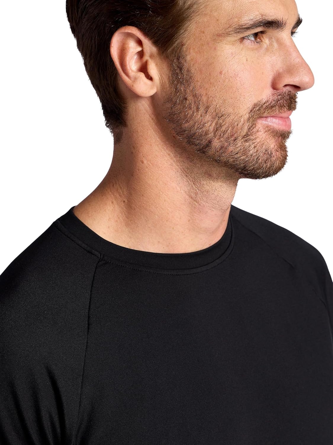 Gaiam Mens Supine Crewneck Top, Relaxed Fit, Stretch Midweight Material - Image 3