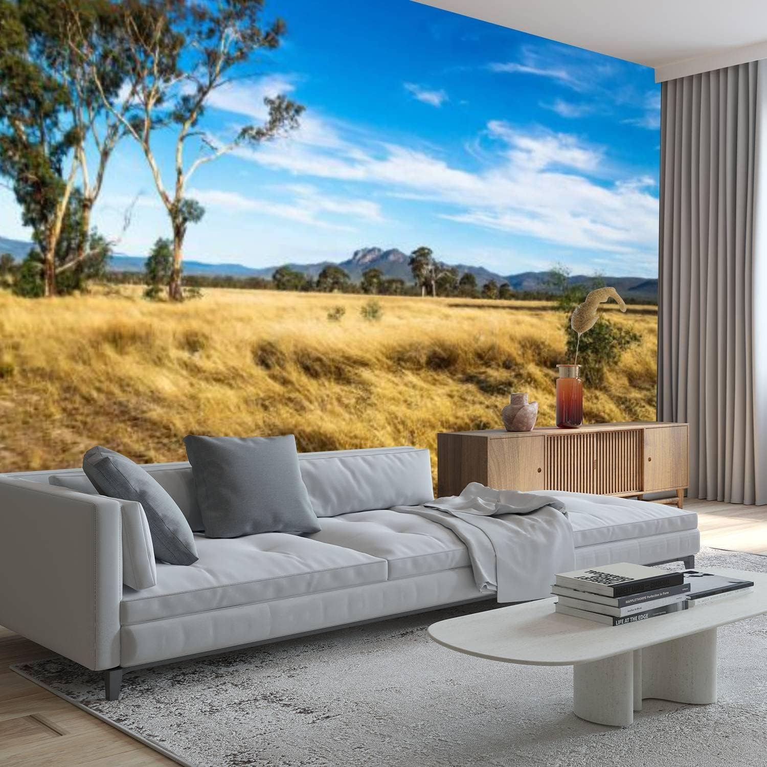 Carta Da Parati 3D Murale Paesaggio 450(W) X315(H) Cm Peel And Stick Poster Da Parete Rimovibile Tv Sfondo Decorativo Wall Art Wall Art Per La Camera Dei Soggiorno Camera Da Letto-713266