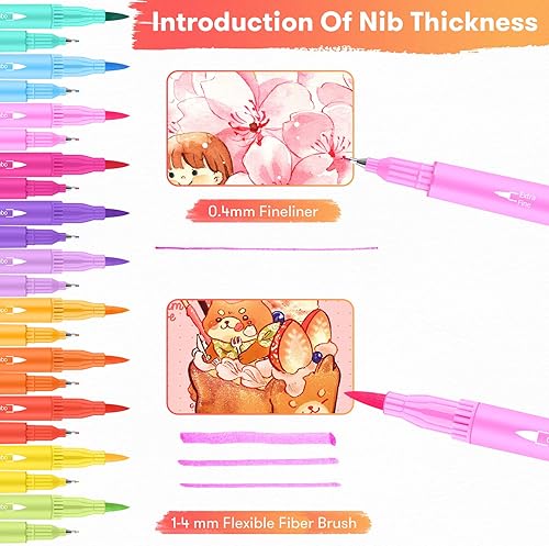 Miniatura 26 de Soucolor Regalos para niñas adolescentes, suministros escolares estéticos lindos de preparación, regalos para adolescentes, kits de arte para niñas