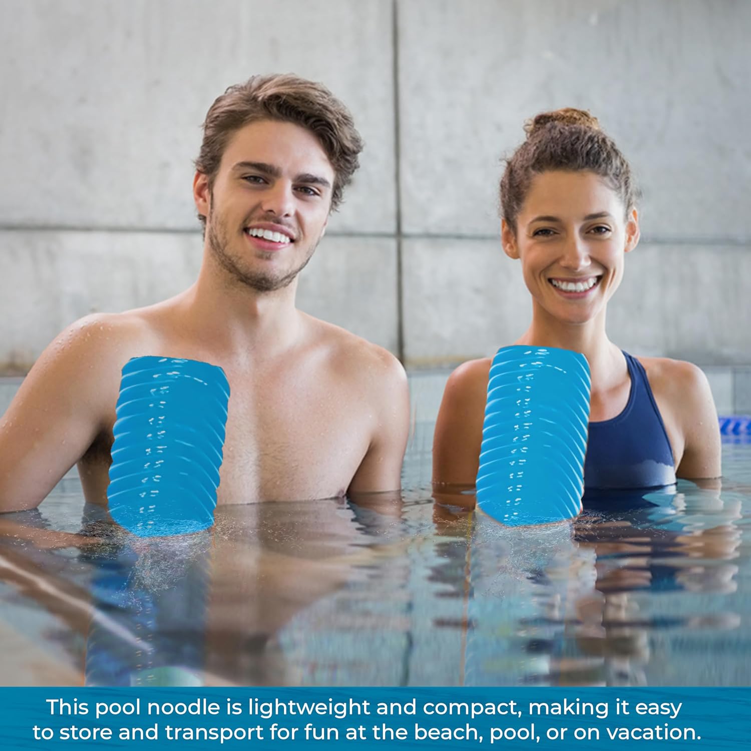 VOS Mega Noodle Premium Foam Pool Noodles for Swimming & Floating – 4Pc Pack | Outdoor Water Float/Lake Float for Adults