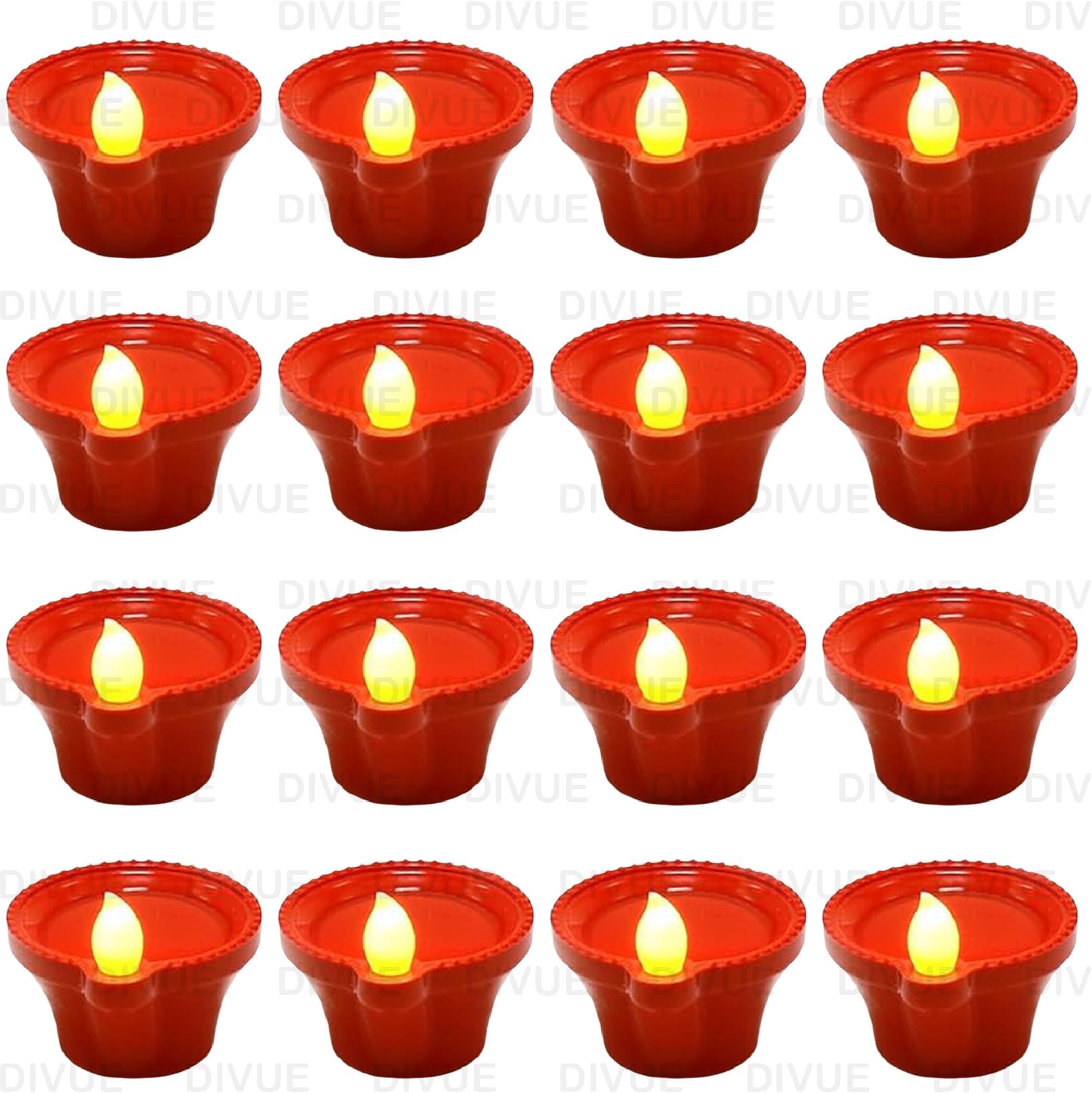NAXUE Water Sensor Diya Lights Electric Flameless & Smokeless LED Diyas | Eco-Friendly Led Diyas Candle E-Diya Warm Ambient Lights for Home Decor, Diwali Festivals Decoration, Christmas New Year (6)