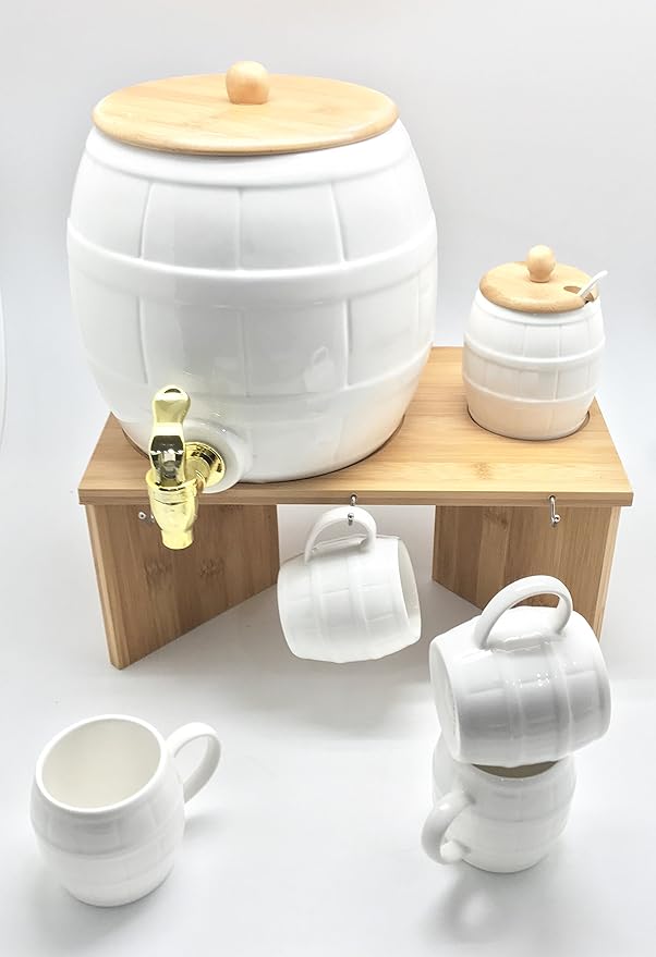 Buy Devnow Porcelain Dublin Beverage Set9pcs, White Online at Low