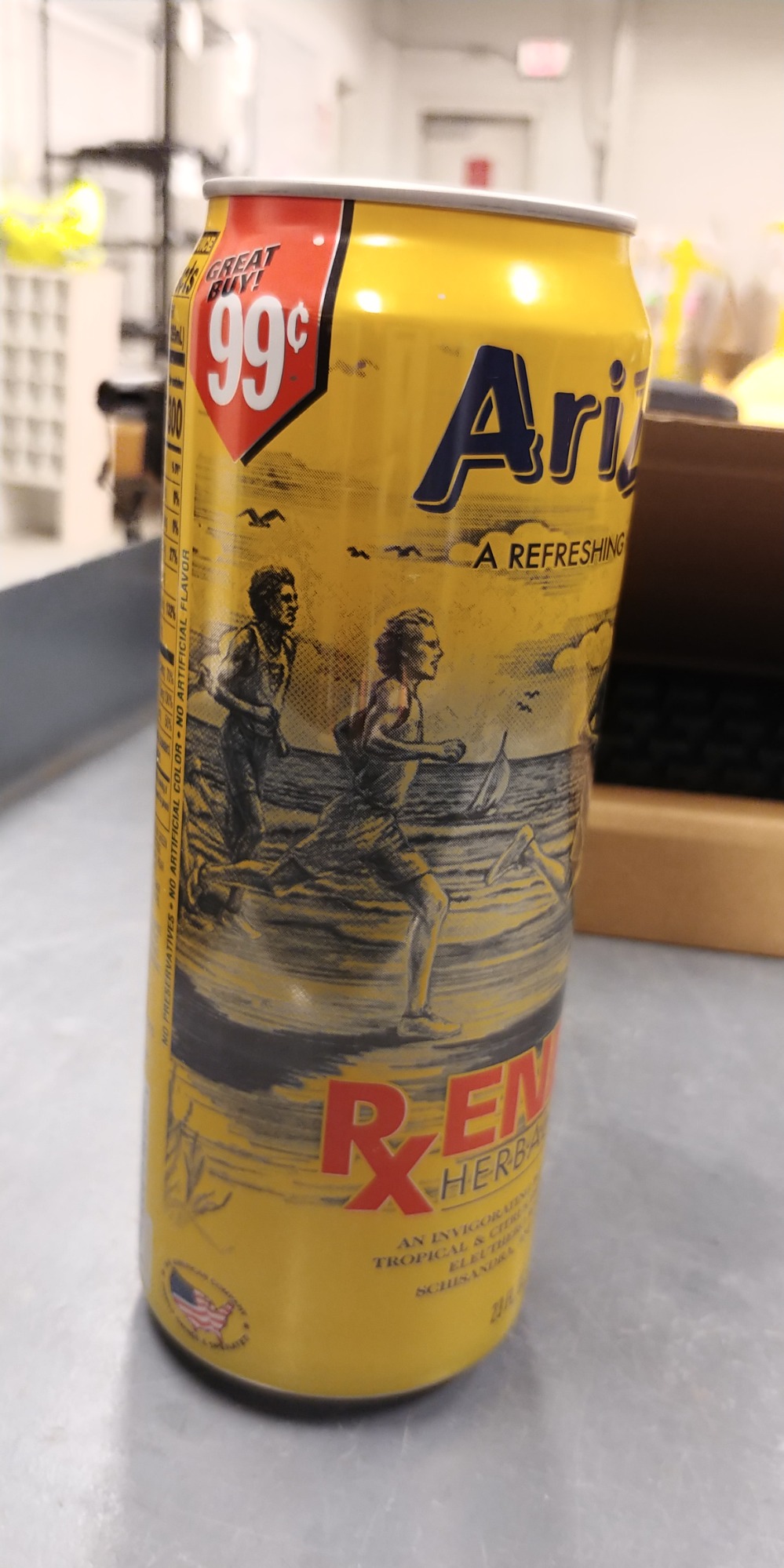 Arizona Tea RX Energy Herbal Tonic, 23 Ounce Cans (Pack of