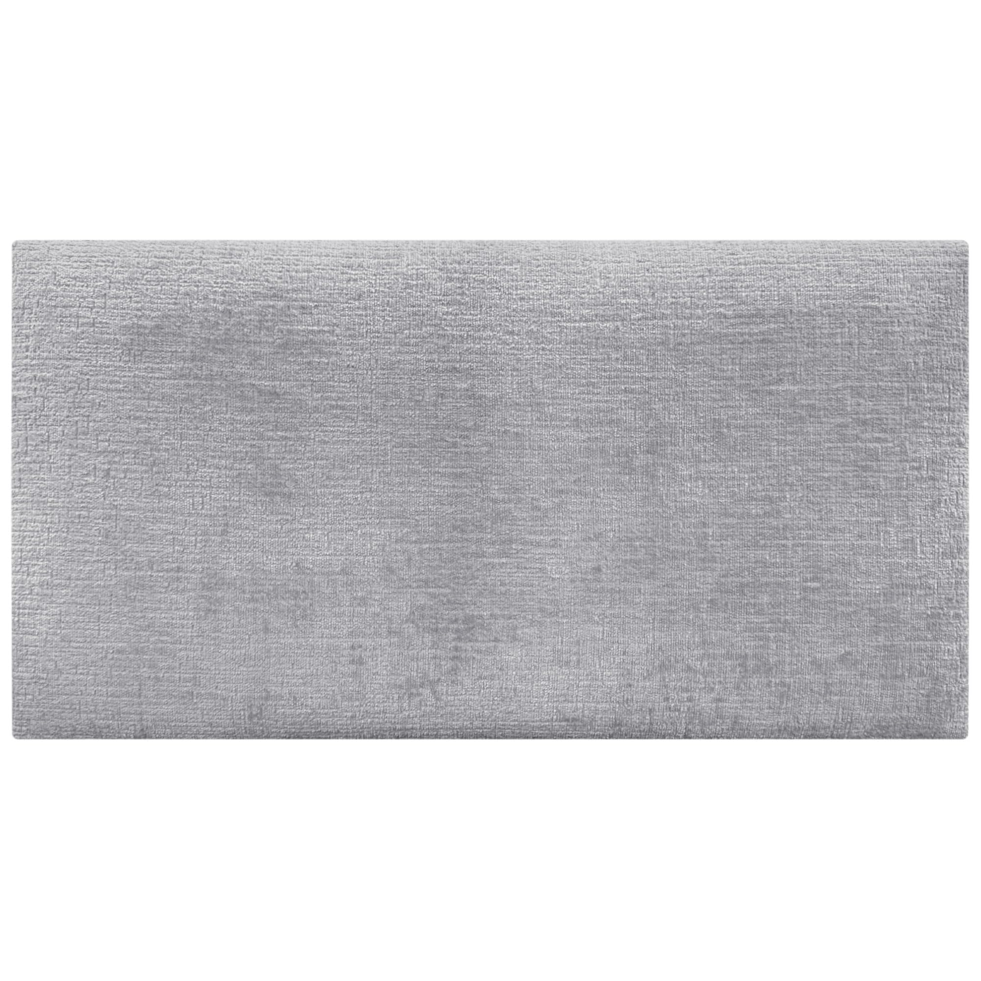 DHOME Cabecero Acabado Lana Ecológica Premium Liso Cabezal Tapizado Cama Dormitorio Acolchado Winter Luxury (Gris Claro, 80 cm)