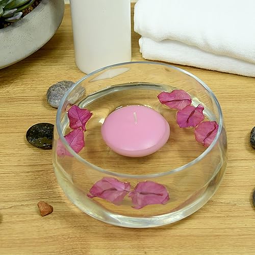 Miniatura 3 de Zest Candle Velas flotantes rosas de 3 pulgadas, 12 piezas, 3 pulgadas de profundidad x 1.5 pulgadas de alto, conteo