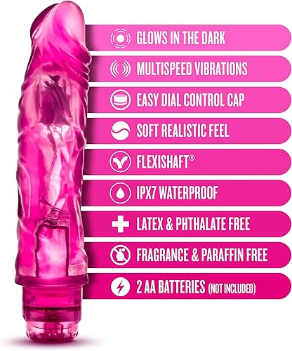 Miniatura 2 de Blush Glow Dicks The Drop - Consolador vibrador realista de 9 pulgadas para mujeres y parejas, juguete sexual que brilla en la oscuridad,