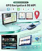 Vista 4 de para Honda Civic 2006-2011 Estéreo de coche Android Carplay inalámbrico Soporte para Android Auto inalámbrico con WiFi Navegación GPS Cámara