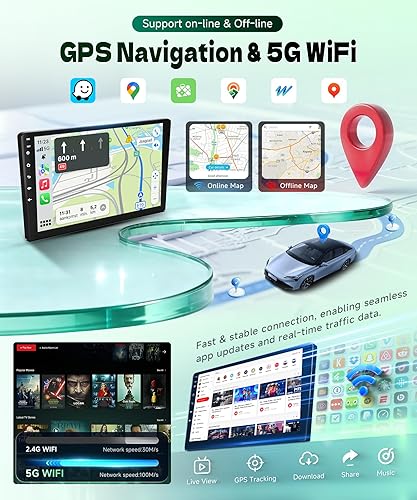 Miniatura 4 de para Honda Civic 2006-2011 Estéreo de coche Android Carplay inalámbrico Soporte para Android Auto inalámbrico con WiFi Navegación GPS Cámara