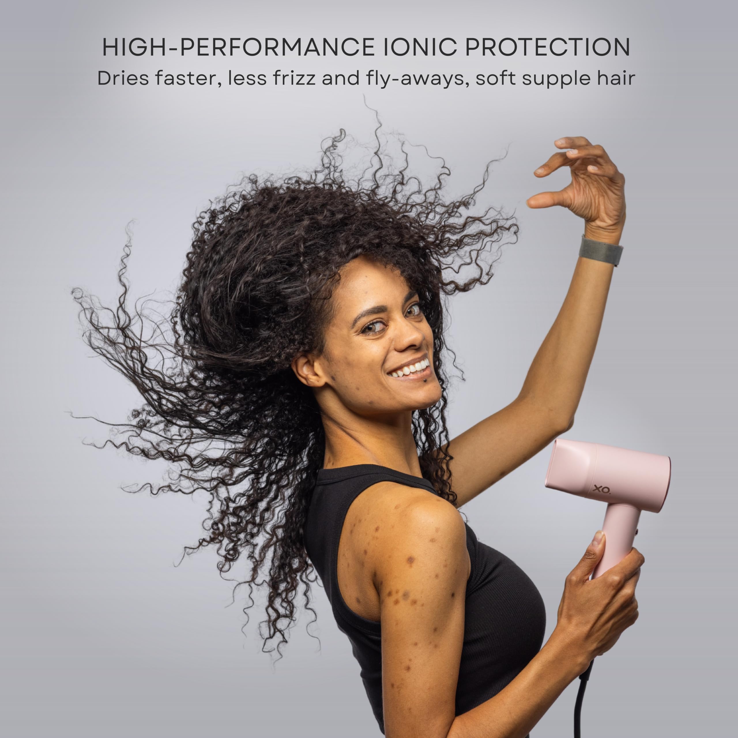 Amazon.com : Ionic Hair Dryer with Diffuser for Curly Hair, Quiet