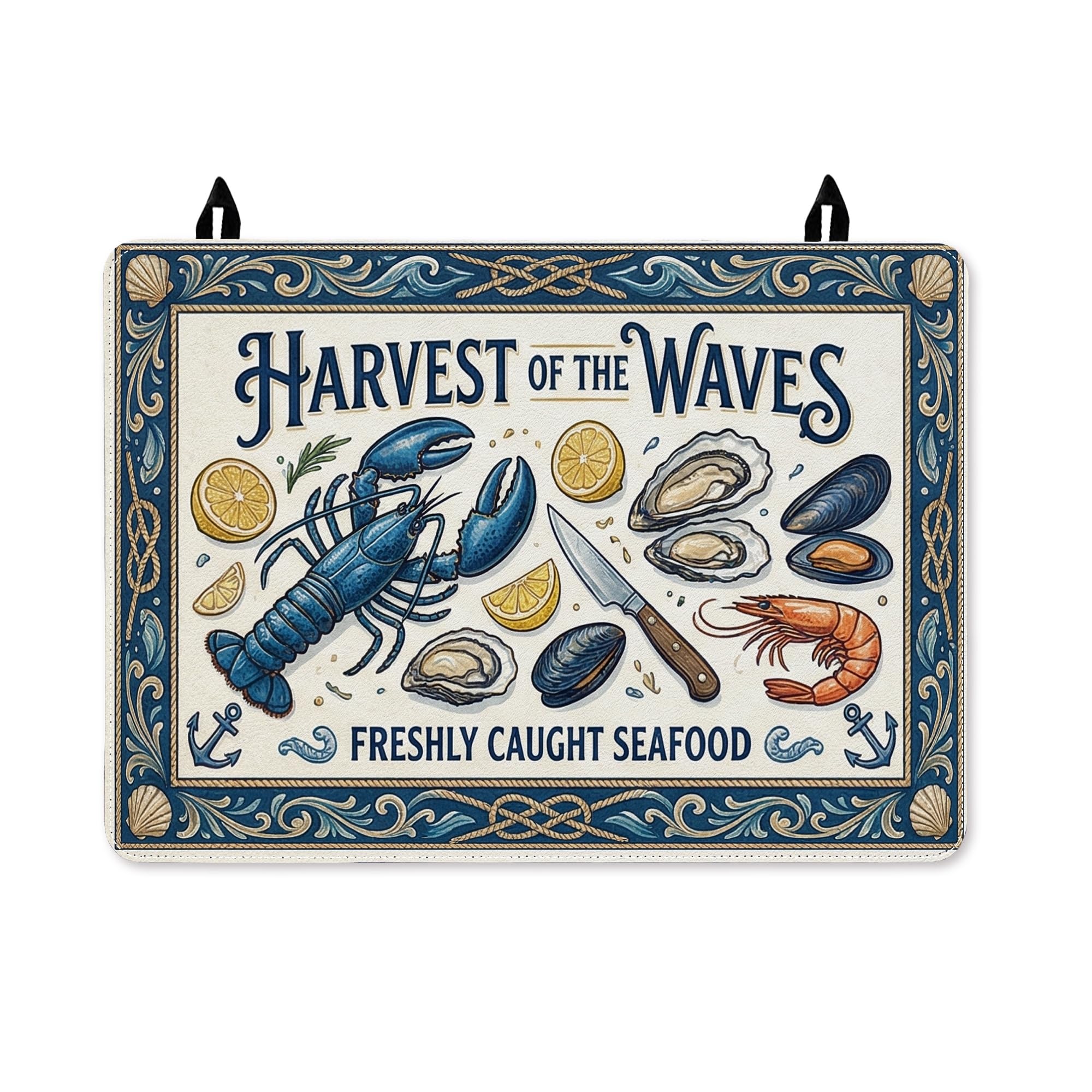 Housse de protection pour cuisinière d'été au motif bord de mer