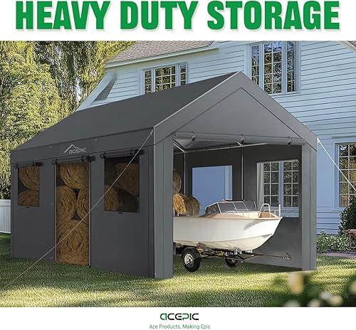 Miniatura 4 de Paredes laterales de tienda de campaña instantánea para toldo desplegable de 10 x 10 pies, impermeable 210D, 3 paredes laterales, naranja (solo 3