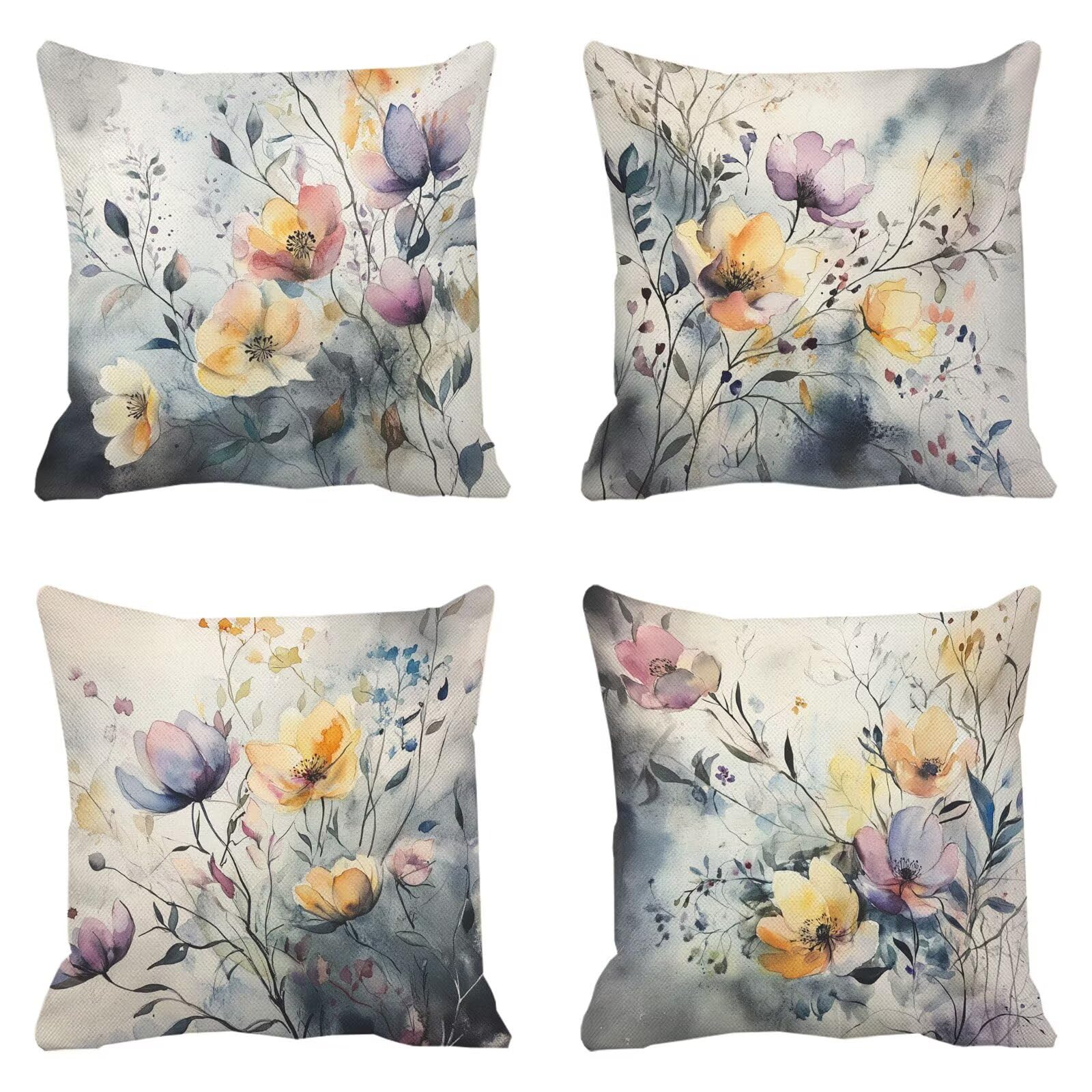 Coussin extérieur imperméable 50x50 rose et gris pour habiller votre salon de jardin