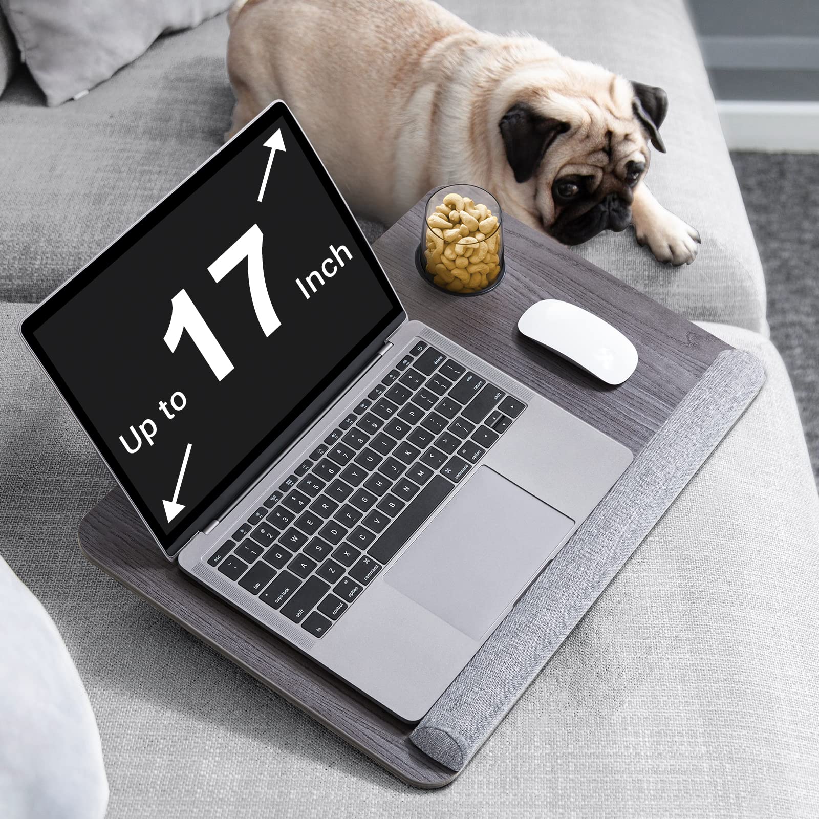 AMERIERGO Lap Laptop Desk Fits up to 17 inches Laptop, Adjustable Lap