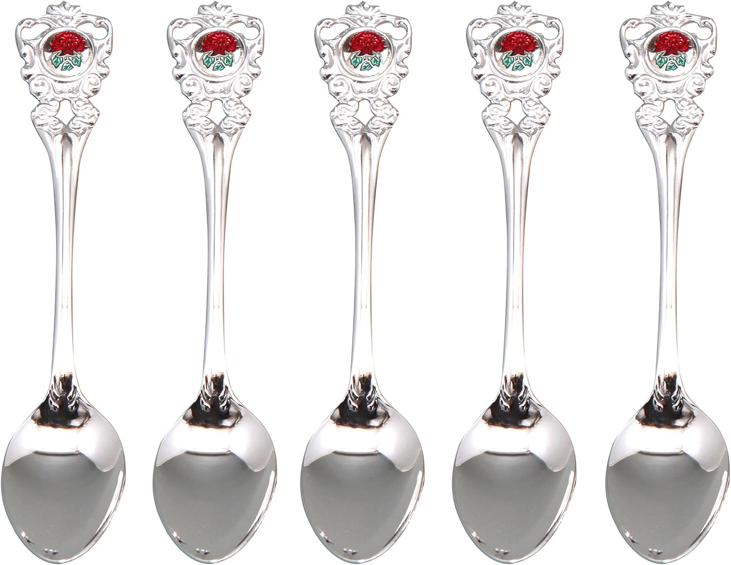 Saikosha 019-01 Cloisonne Spoon Crown, Set of 5