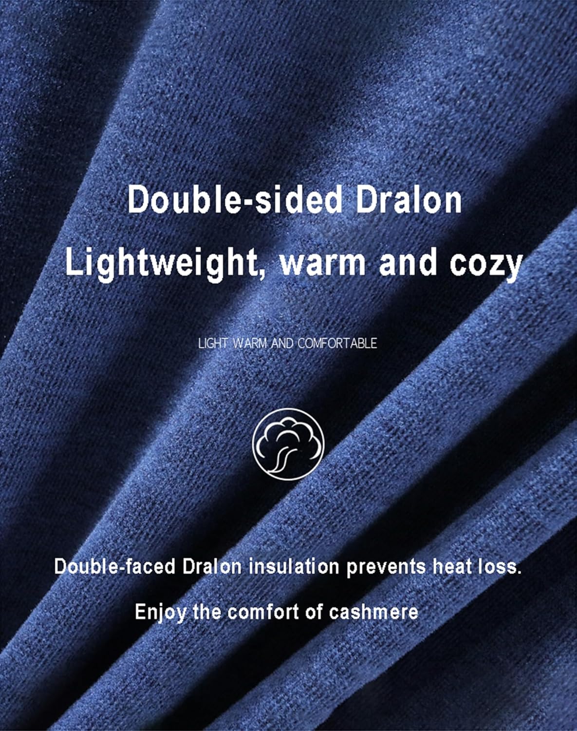 Men's Base Layer Thermal Underwear Set Long Sleeve Crew Neck Fleece Top and Bottom Lounge Set 4XL-6XL
