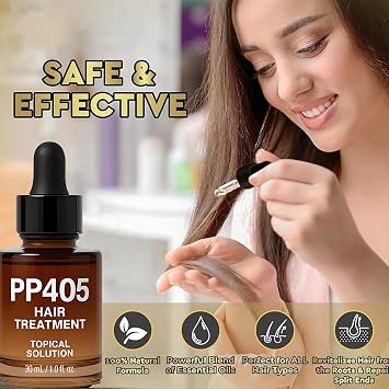 PP 405 Hair Growth Oil Anti-Hair Loss Serum Fast Absorbing & Non-Greasy Nourishing Hair Treatment For All Hair Types