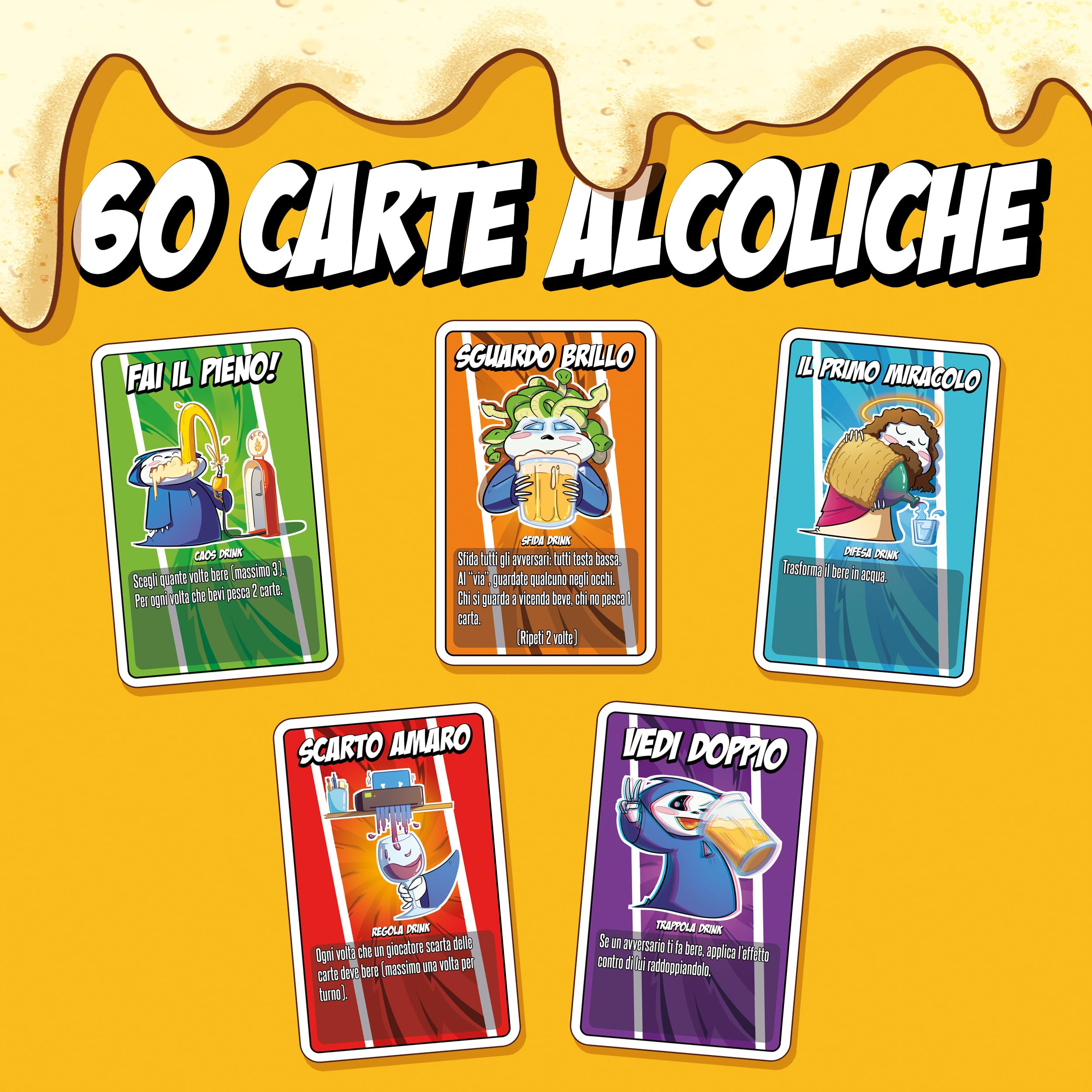 Wacky Party Pack – Gioco Base Wacky + Espansione Alcolica Wacky Drink | Drinking Game e Party Game di Carte | Gioco da Tavolo per Feste, Serate e Amici | età 18+, 4-10 Giocatori | in Italiano