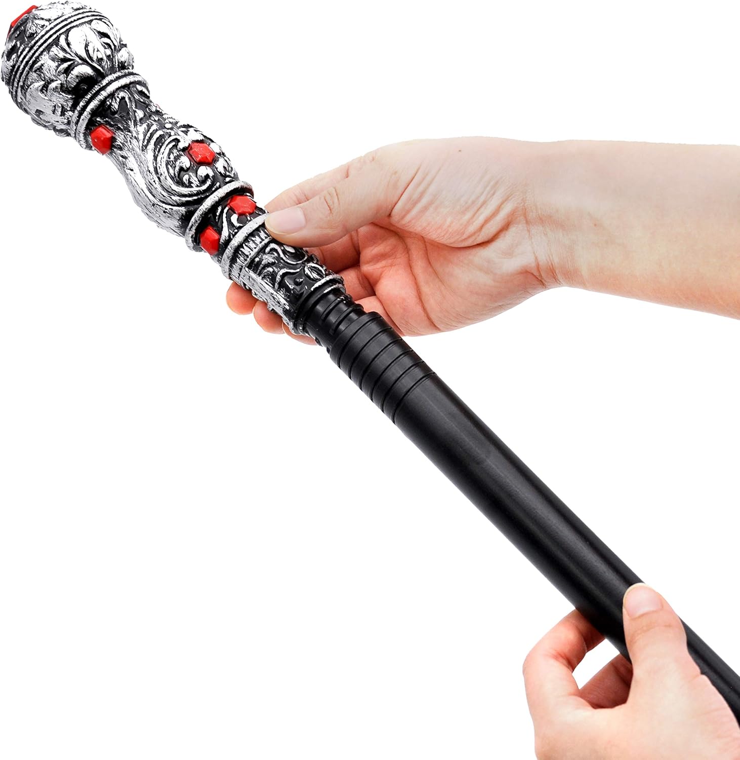 Spooktacular Creations Elegant Vintage Silver Walking Cane Prop Stick for Adults and Kids Halloween Pimp Canes Costume Accessories, Vampire Dress-up Pretend Play Parties : Clothing, Shoes & Jewelry