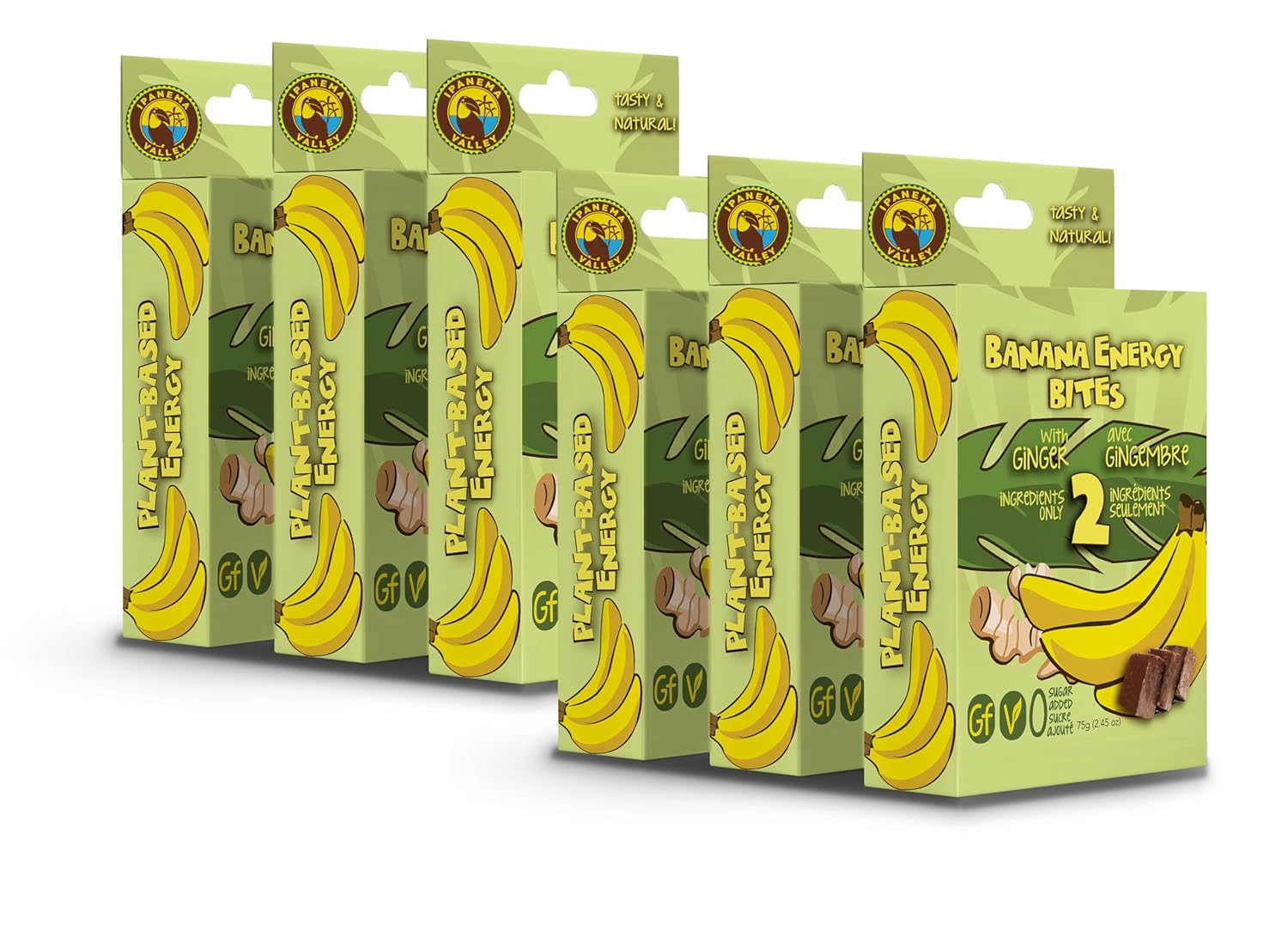 Ipanema Valley Banana Energy Bites w/Ginger - 2 Simple Ingredient Snack