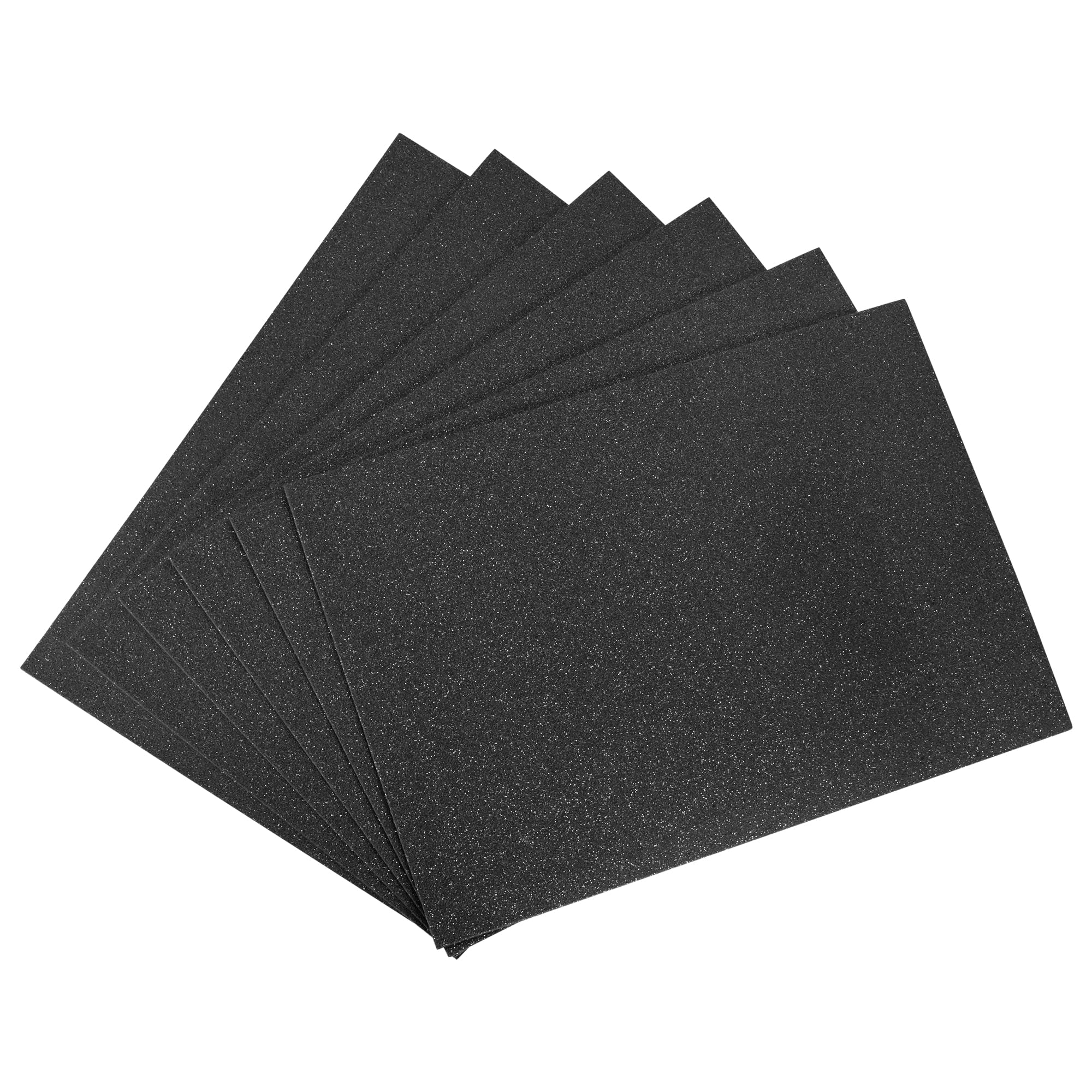 Mousse EVA pailletée noire uxcell plaque thermoforrmable loisirs créatifs